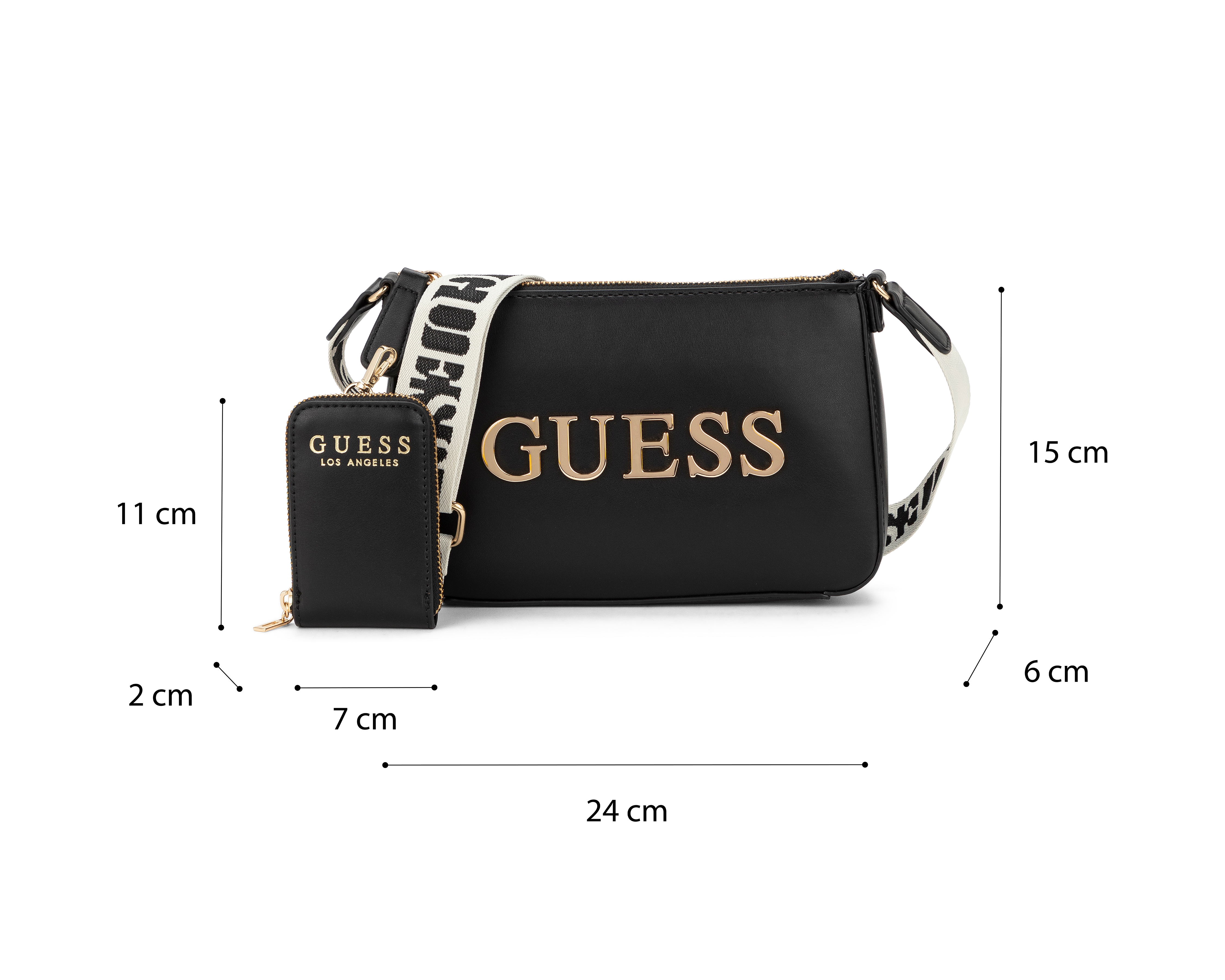 Foto 7 pulgar | Foto 6 | Bolsa Cruzada Guess Caracara con Monedero