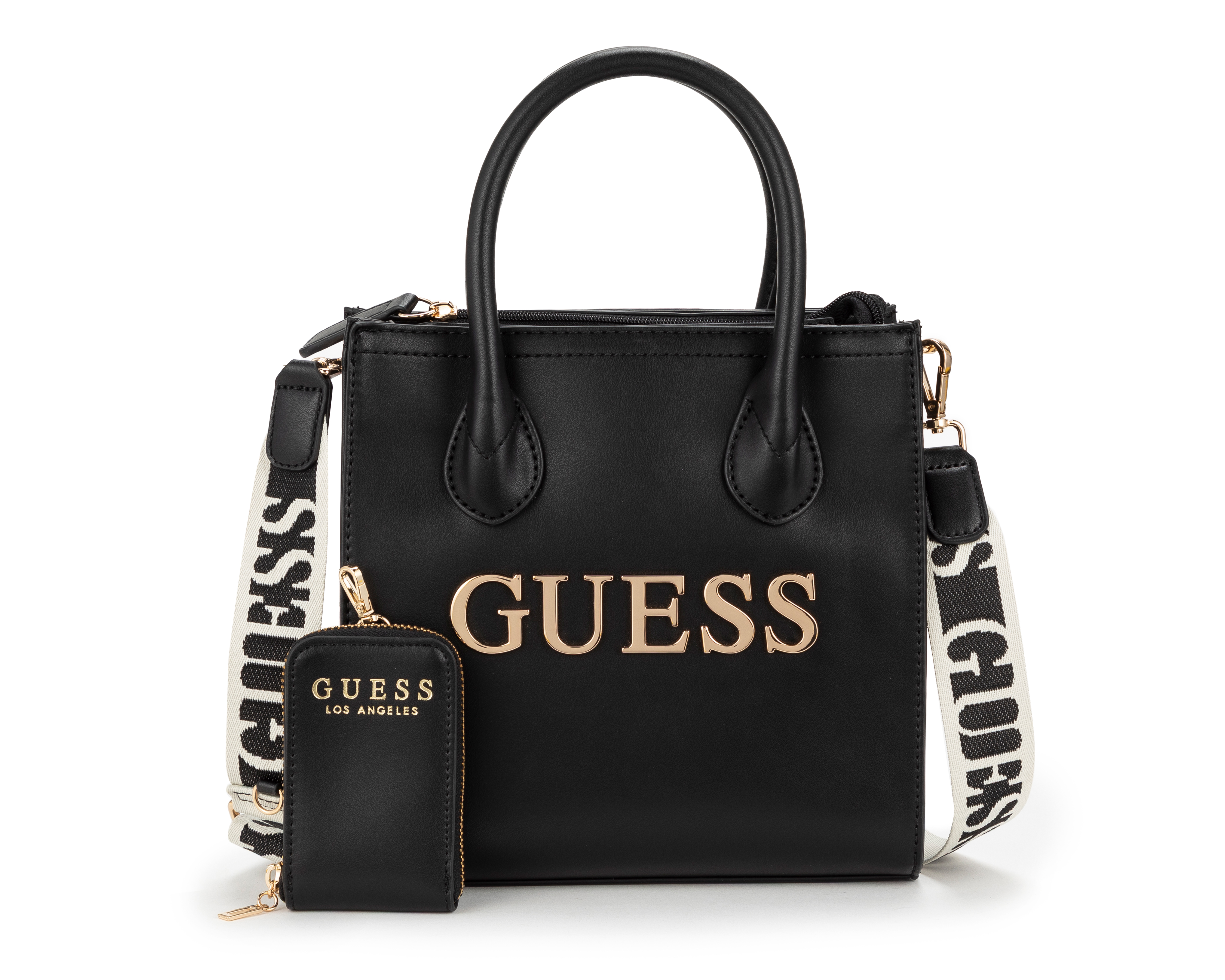 Foto 2 pulgar | Foto 1 | Bolsa de Mano Guess Caracara con Tarjetero