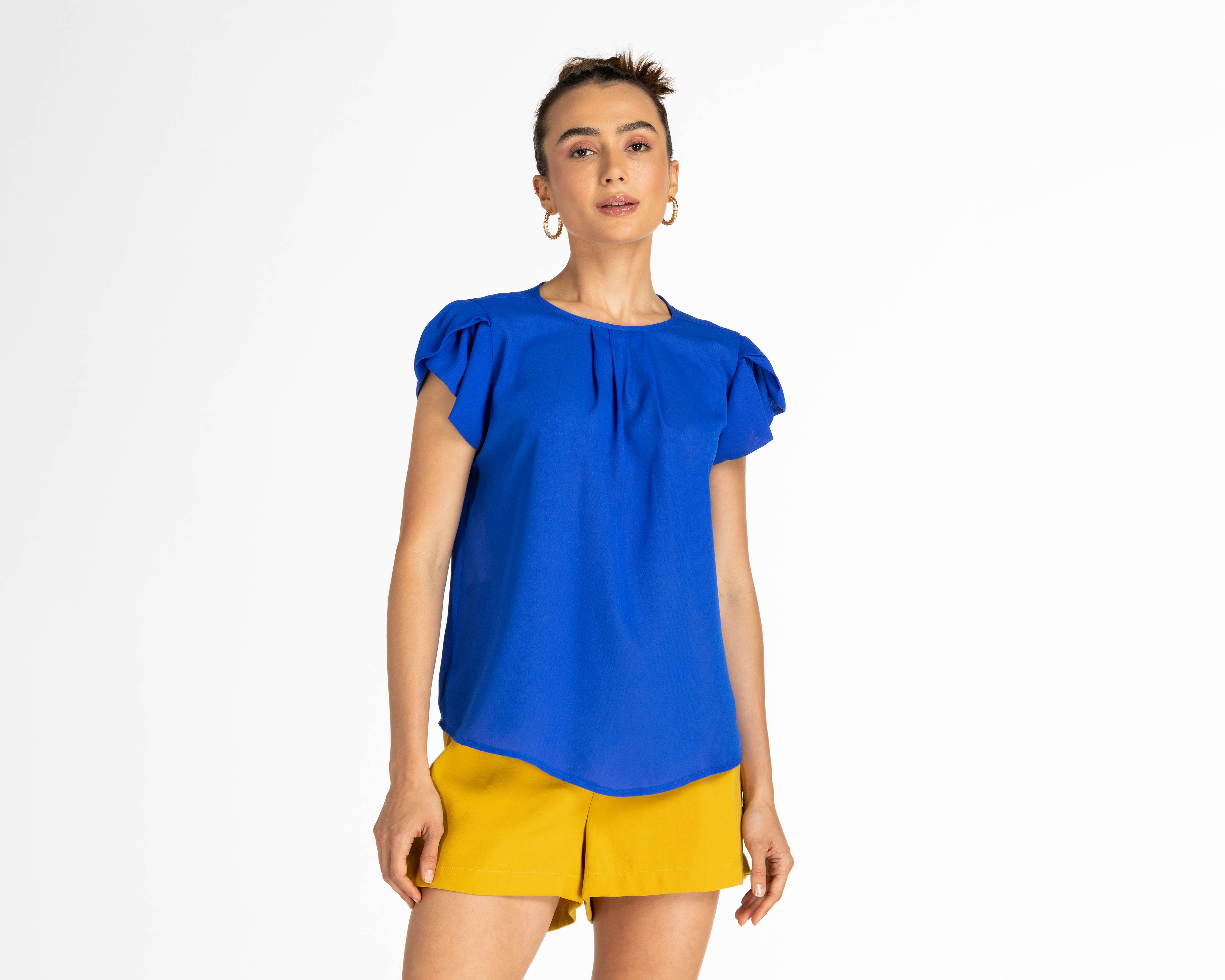 Foto 1 | Foto 1 | Blusa Sahara Manga Corta Cuello Redondo