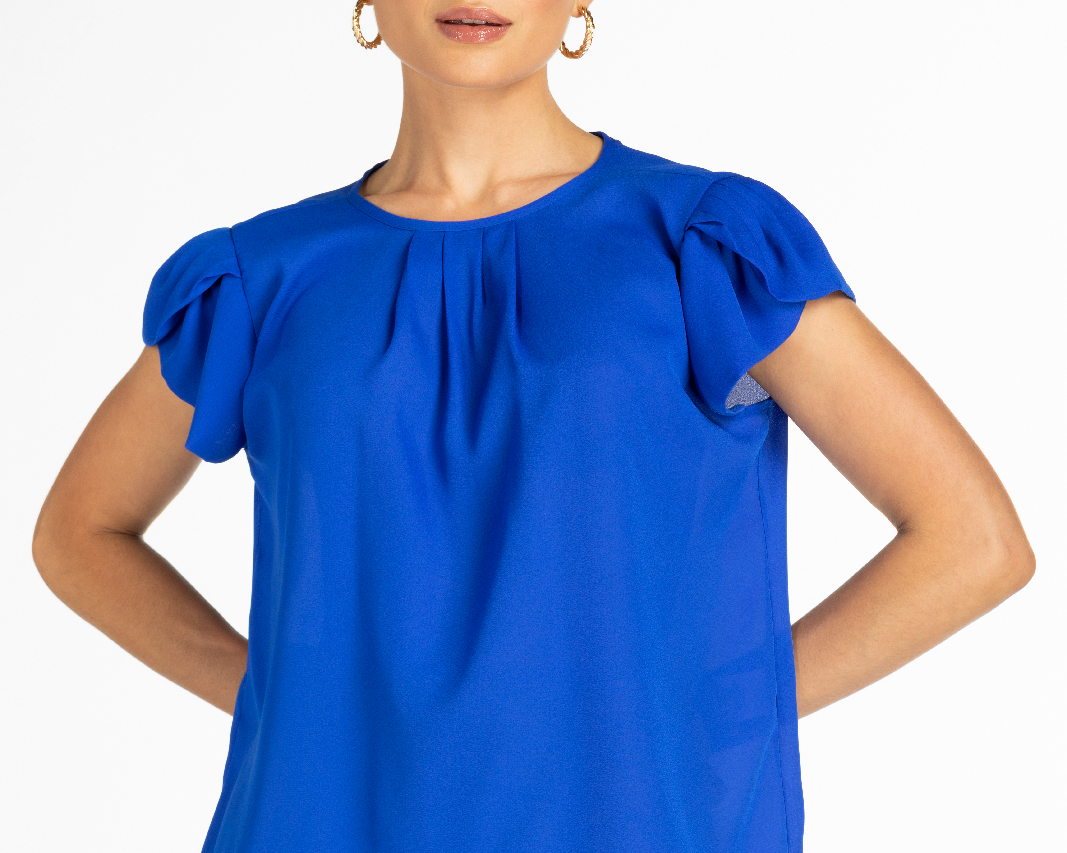 Foto 4 | Foto 4 | Blusa Sahara Manga Corta Cuello Redondo