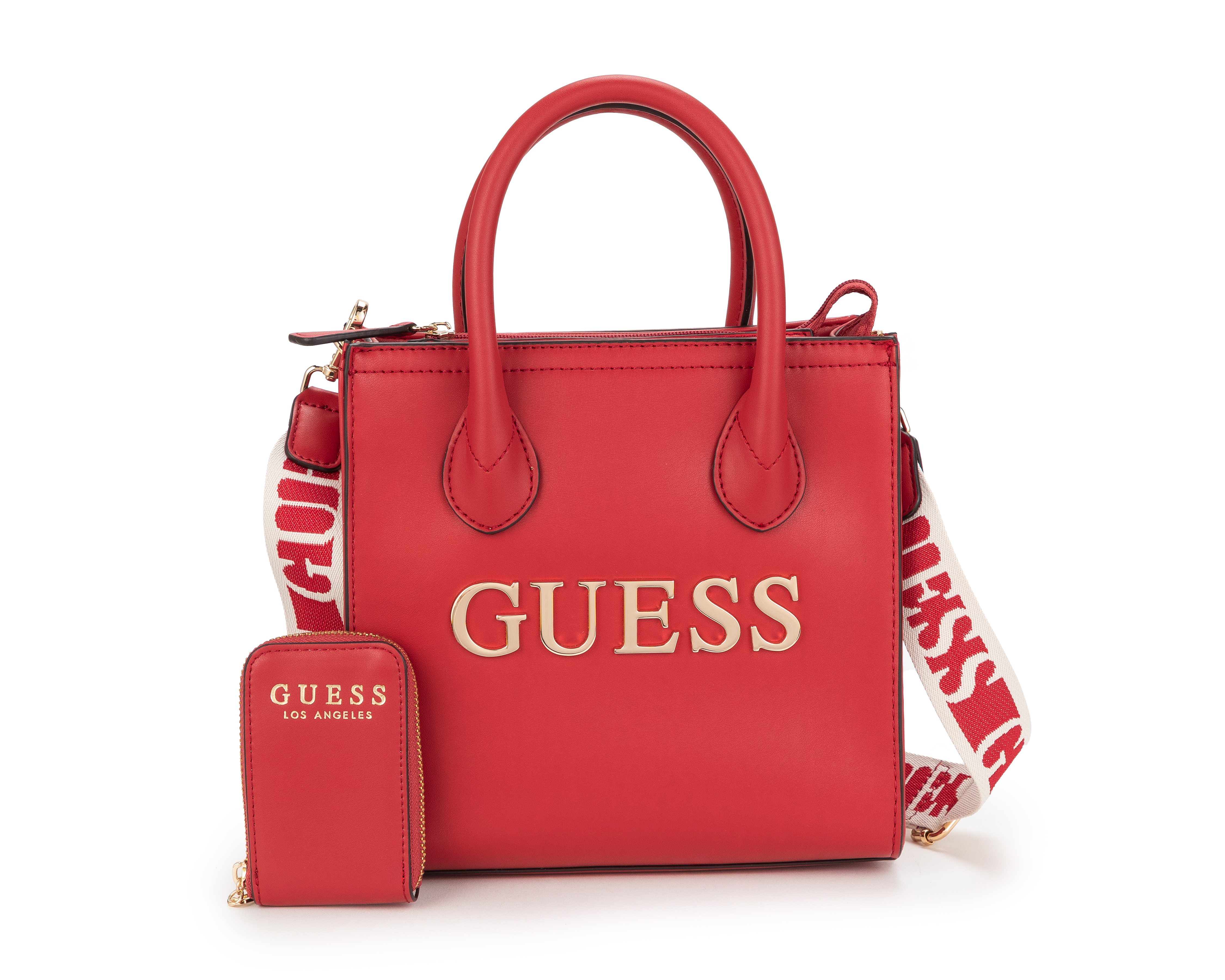 Foto 2 pulgar | Foto 1 | Bolsa de Mano Guess Caracara con Tarjetero