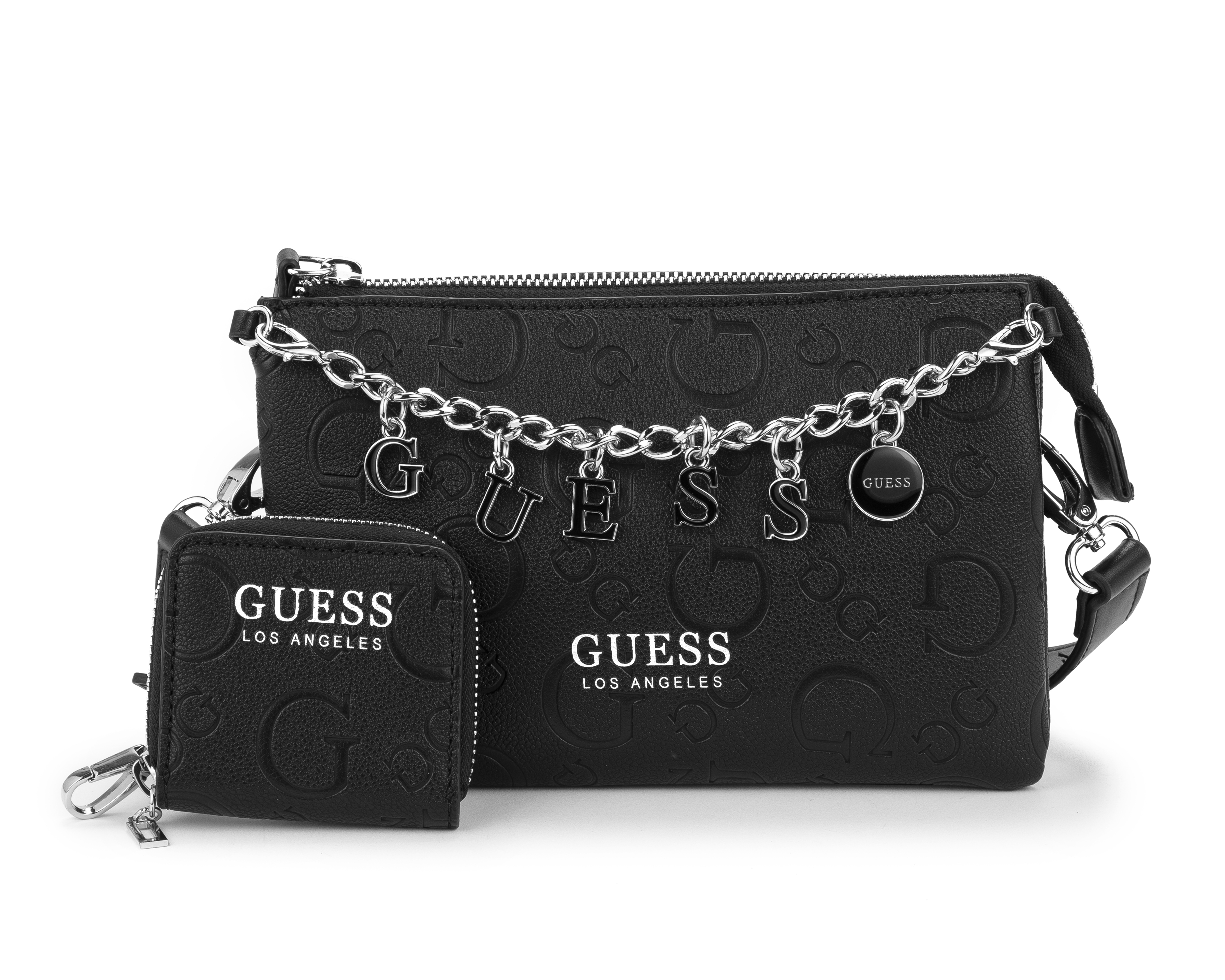Bolsa Cruzada Guess Amarantha con Monedero