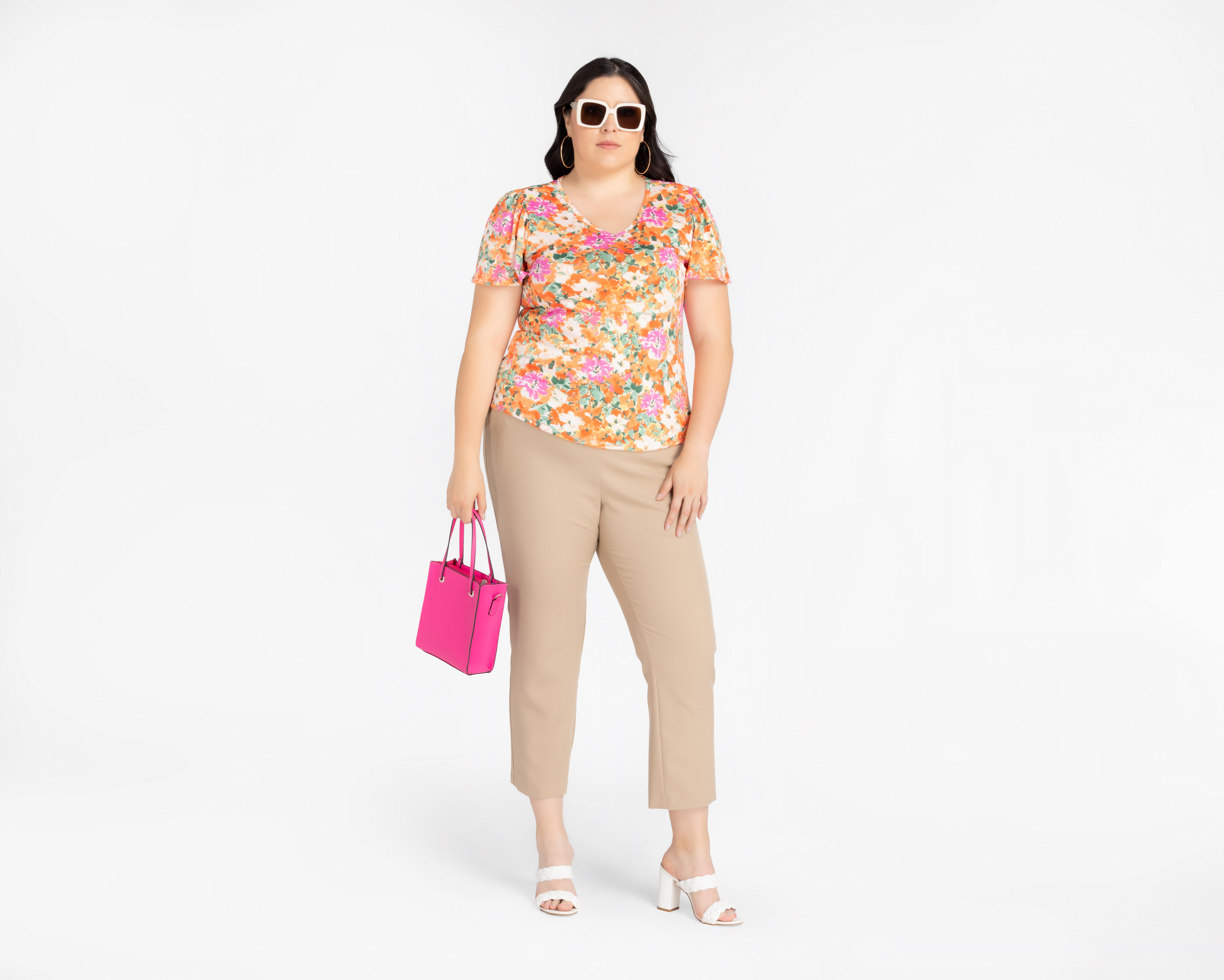 Foto 3 pulgar | Foto 2 | Blusa Lady Sun Manga Corta Floreada