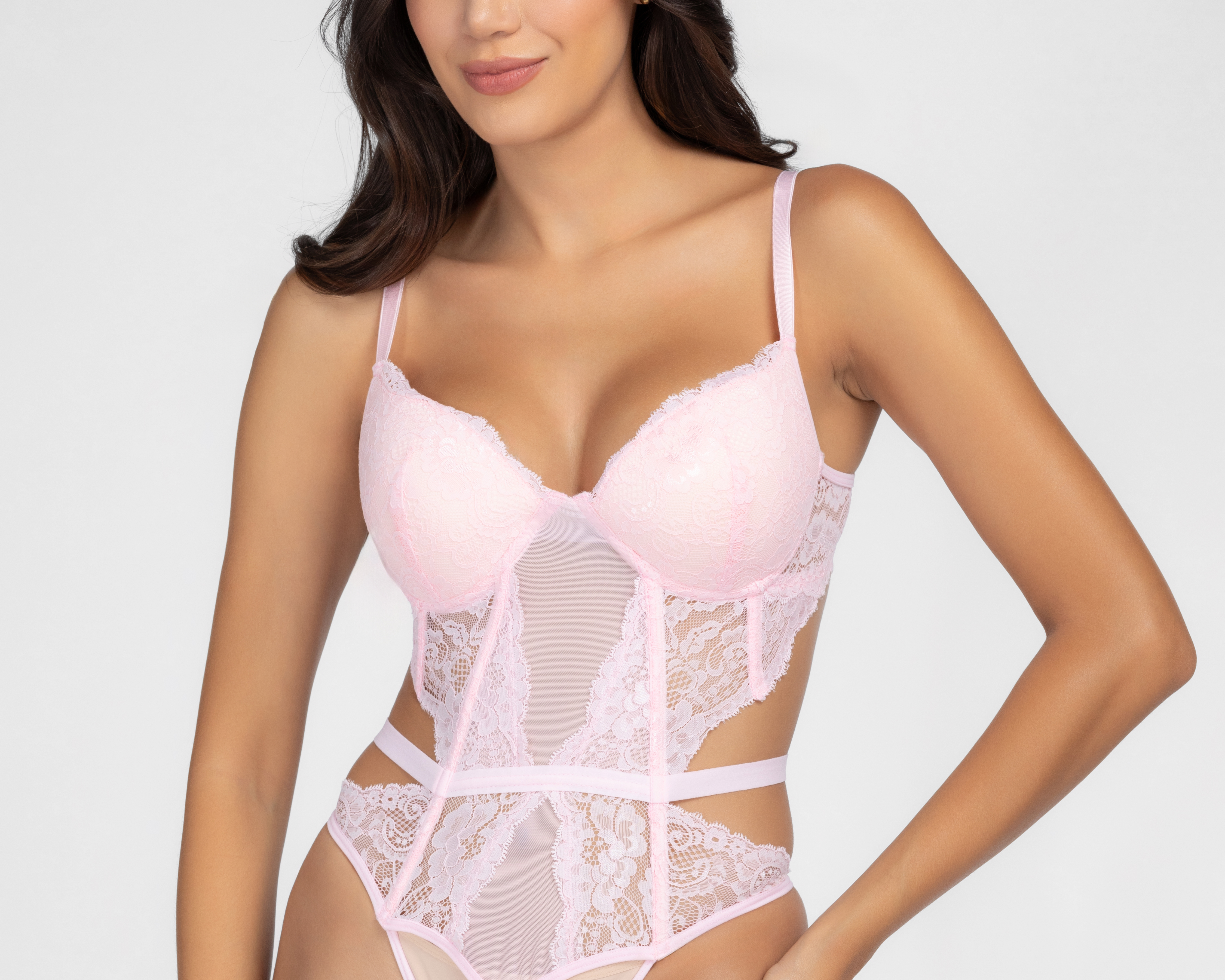 Foto 4 pulgar | Foto 3 | Baby Doll Eva tu Estilo Íntimo con Encaje para Mujer