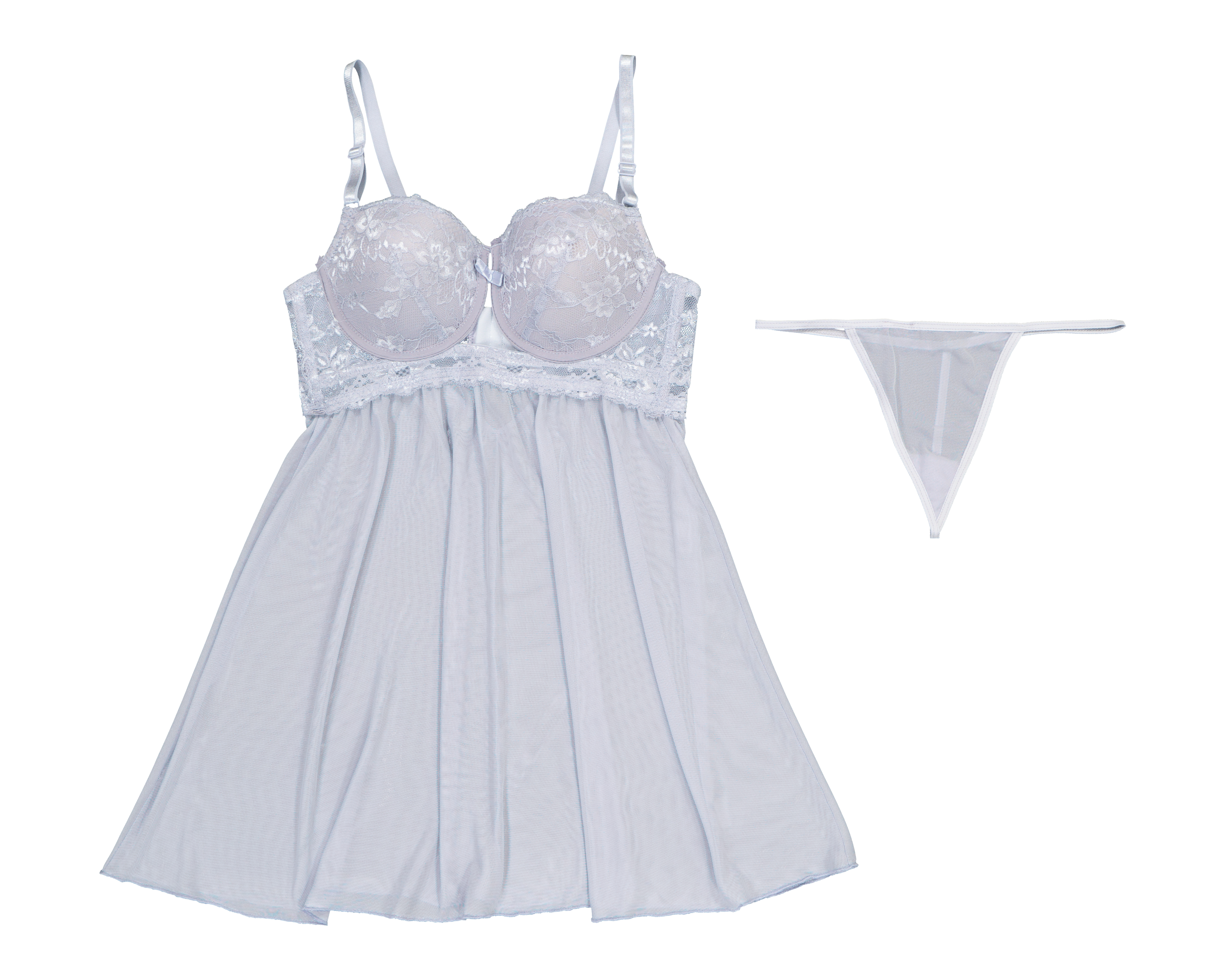 Baby Doll Carnival con Encaje para Mujer