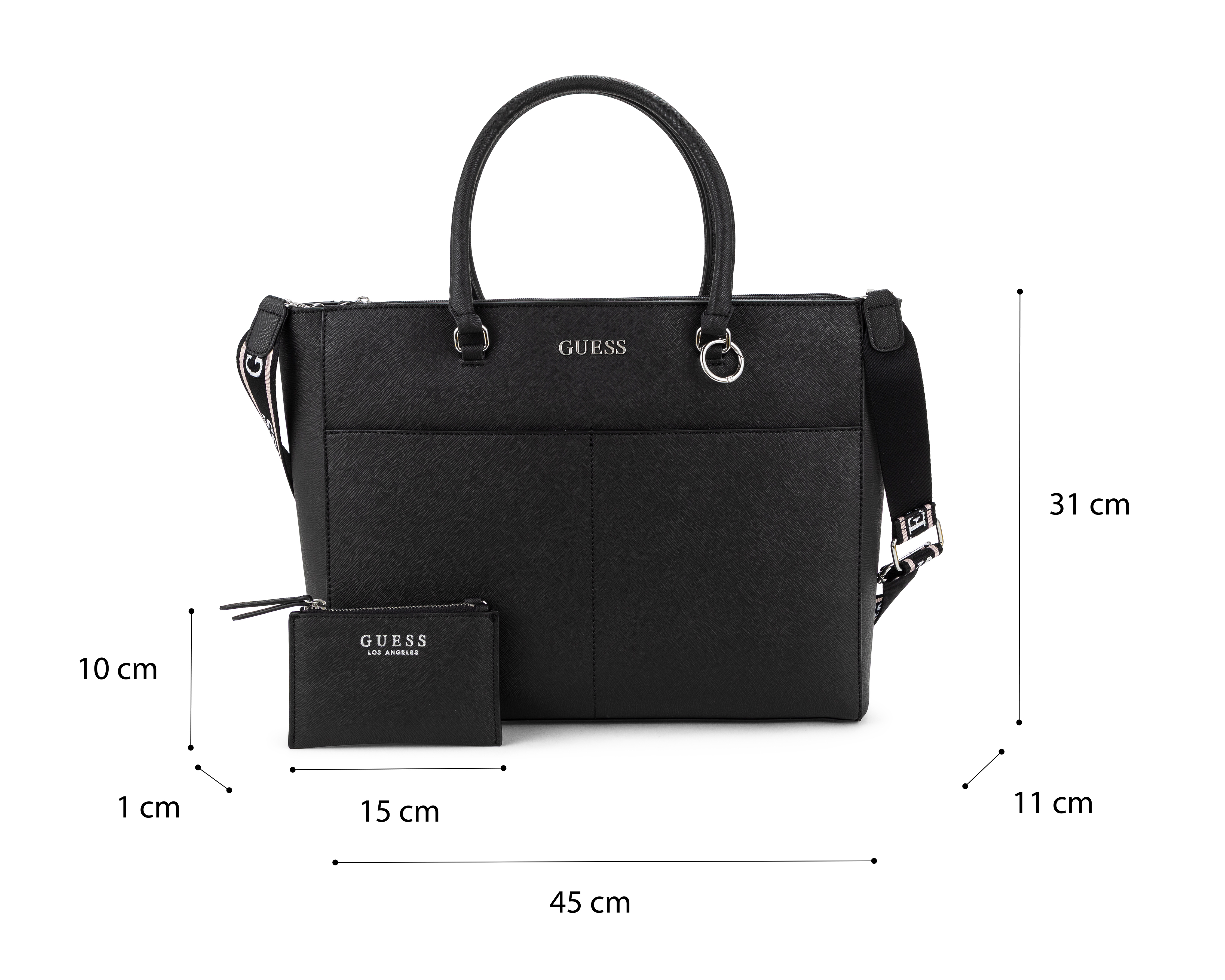 Foto 7 pulgar | Foto 6 | Bolsa de Hombro Guess Pannywise Carryall con Monedero