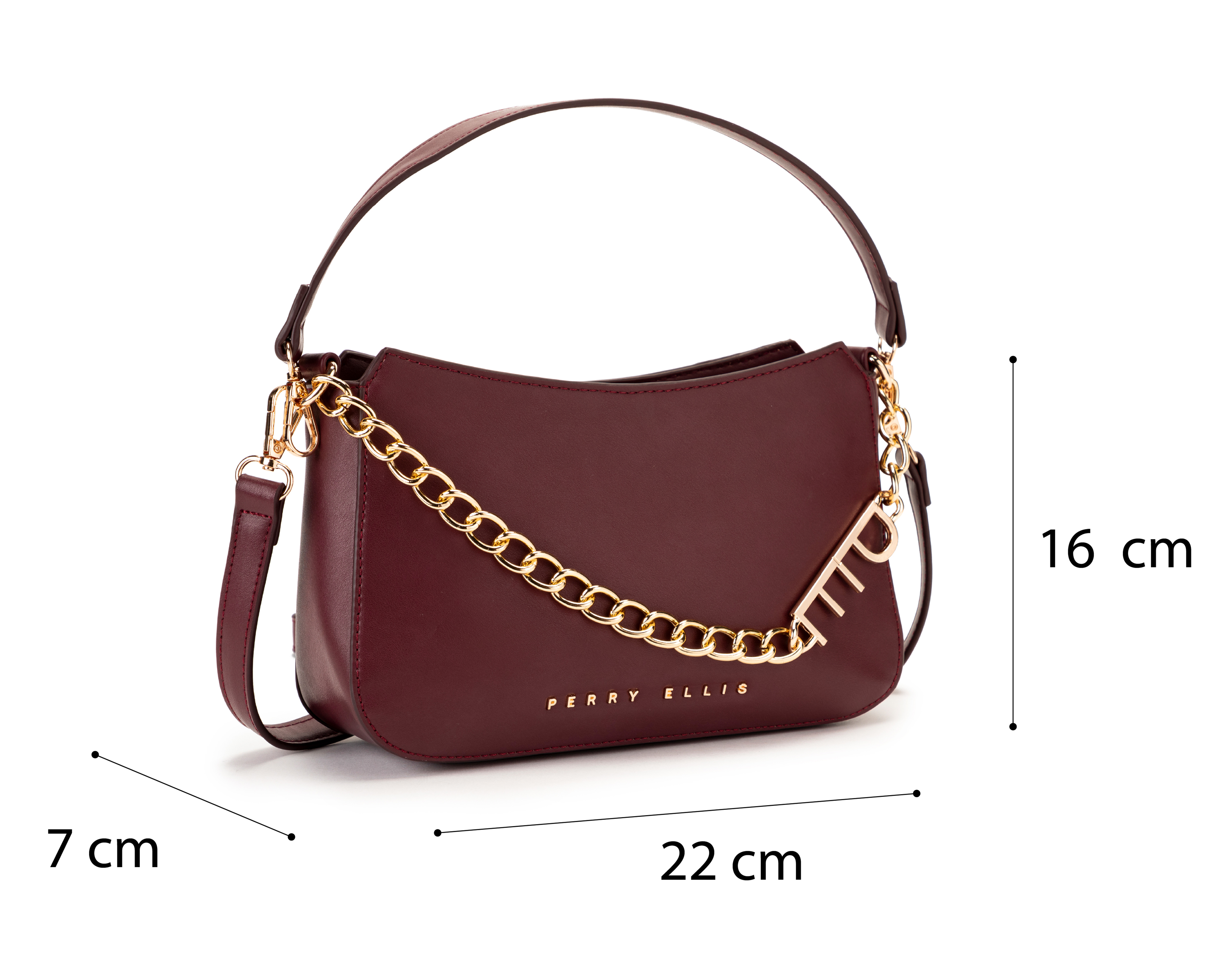 Foto 5 | Foto 5 | Bolsa Cruzada Perry Ellis