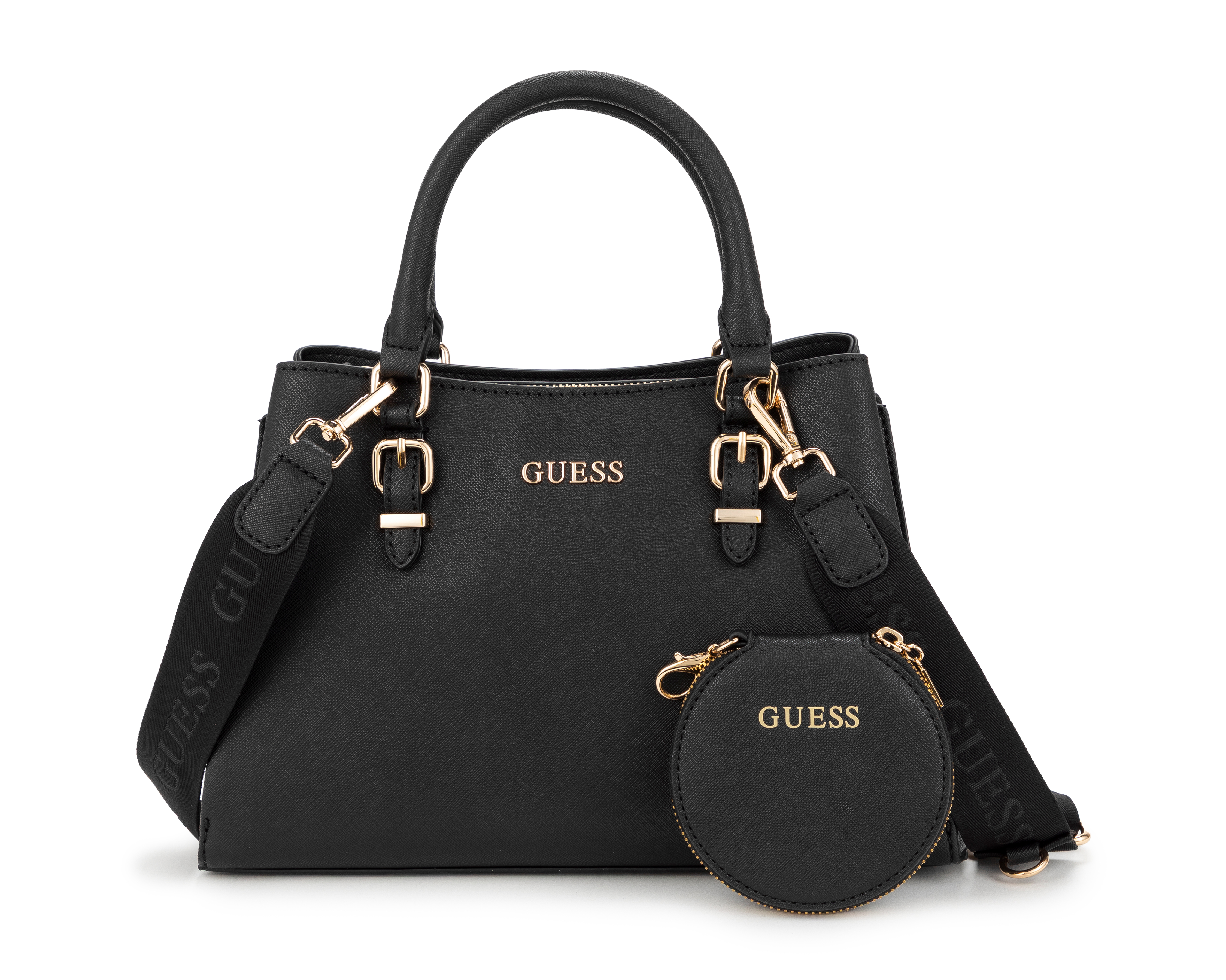 Bolsa de Hombro Guess Aegnus Satchel con Monedero