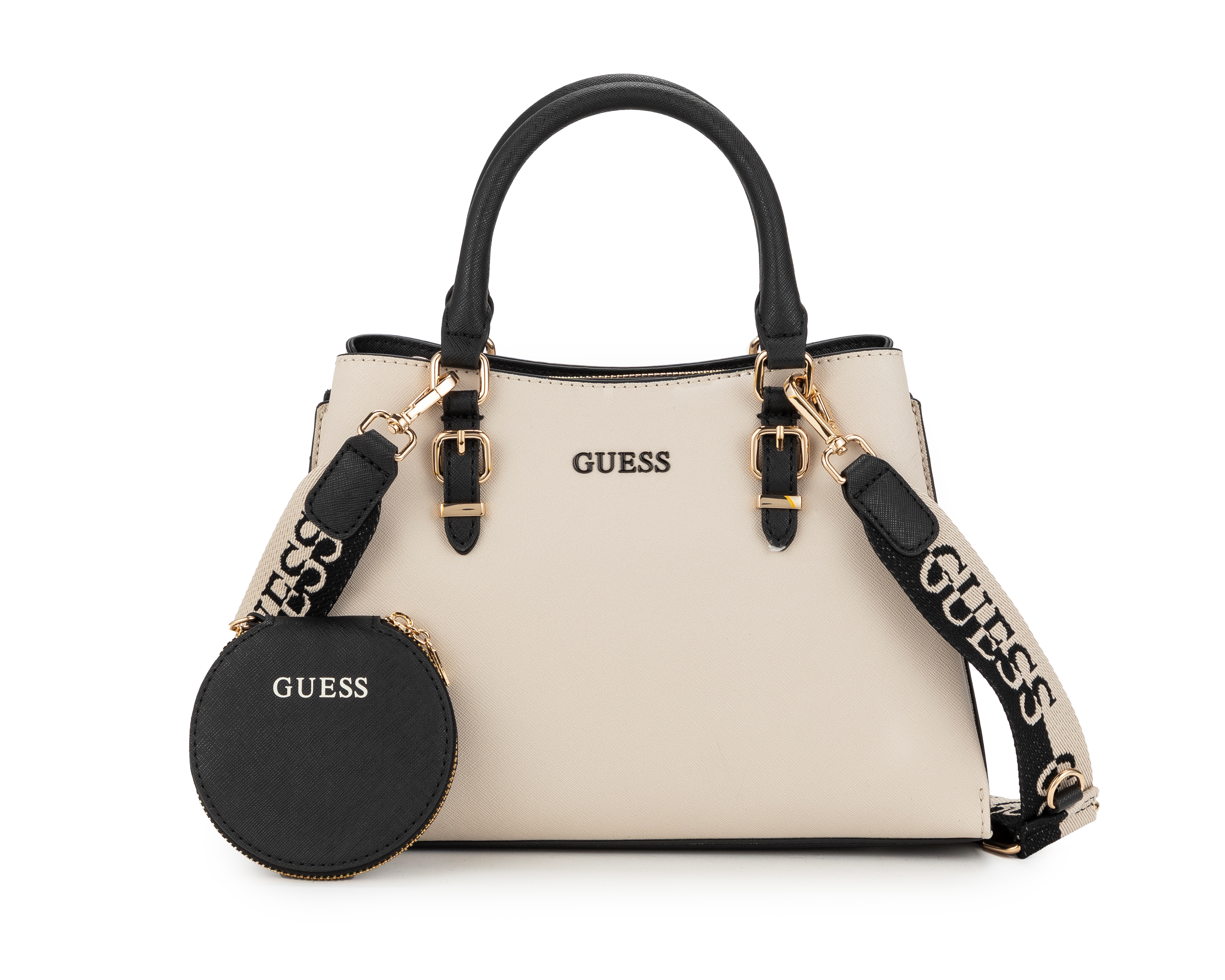 Bolsa de Hombro Guess Aegnus Satchel con Monedero