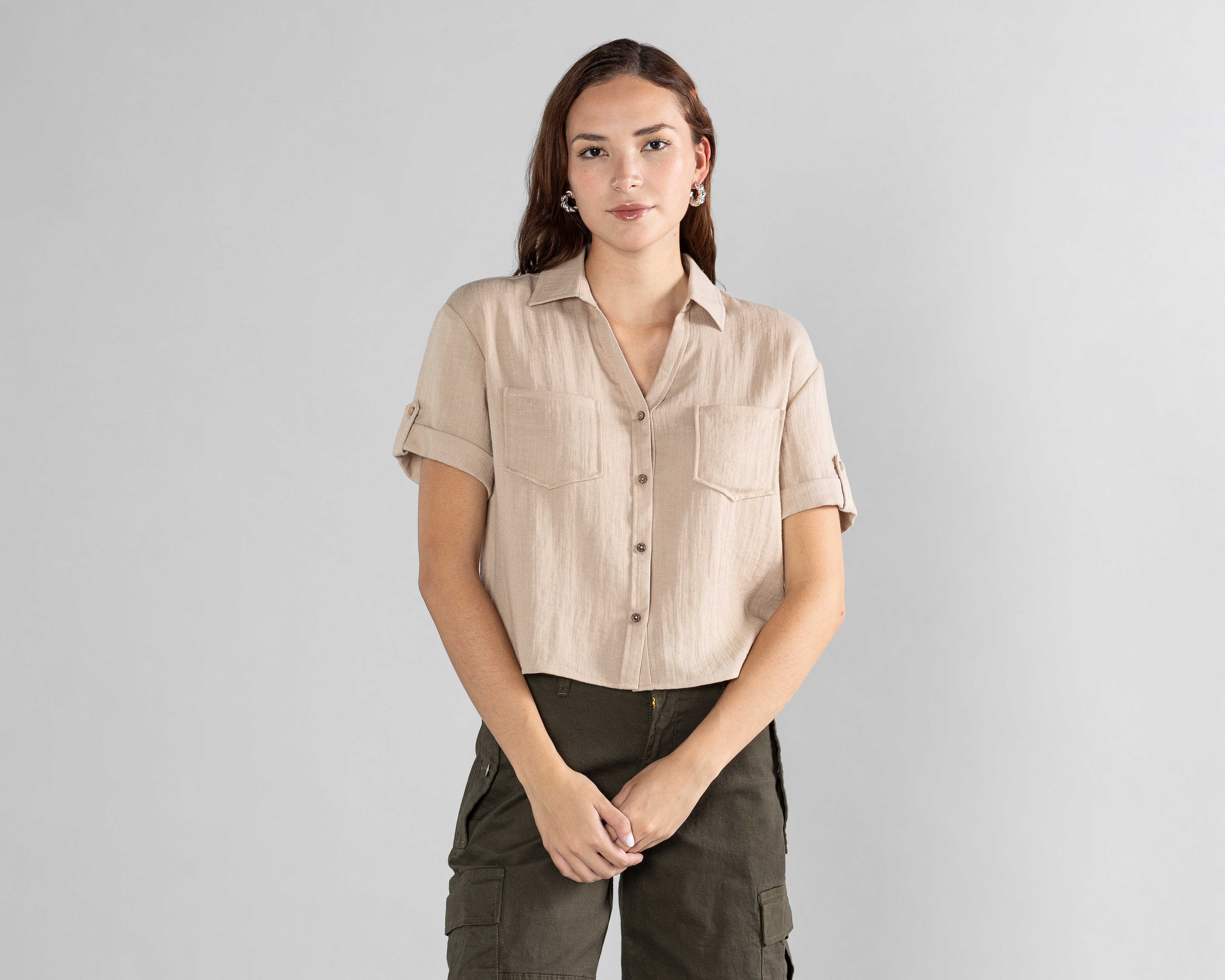 Foto 2 | Foto 2 | Blusa Manga Corta Strona para Mujer