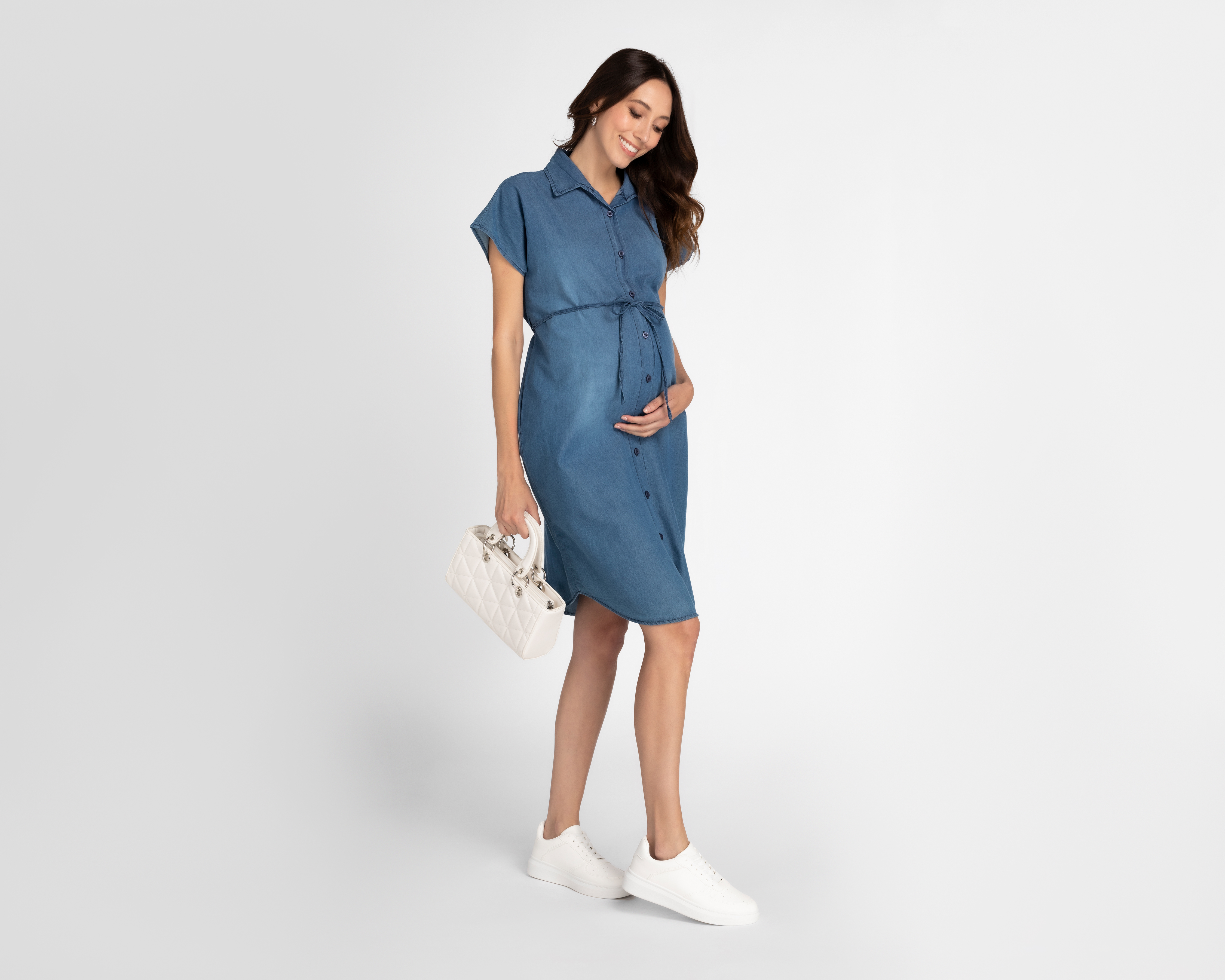 Foto 2 | Foto 2 | Vestido de Maternidad Mamá Bella Manga Corta