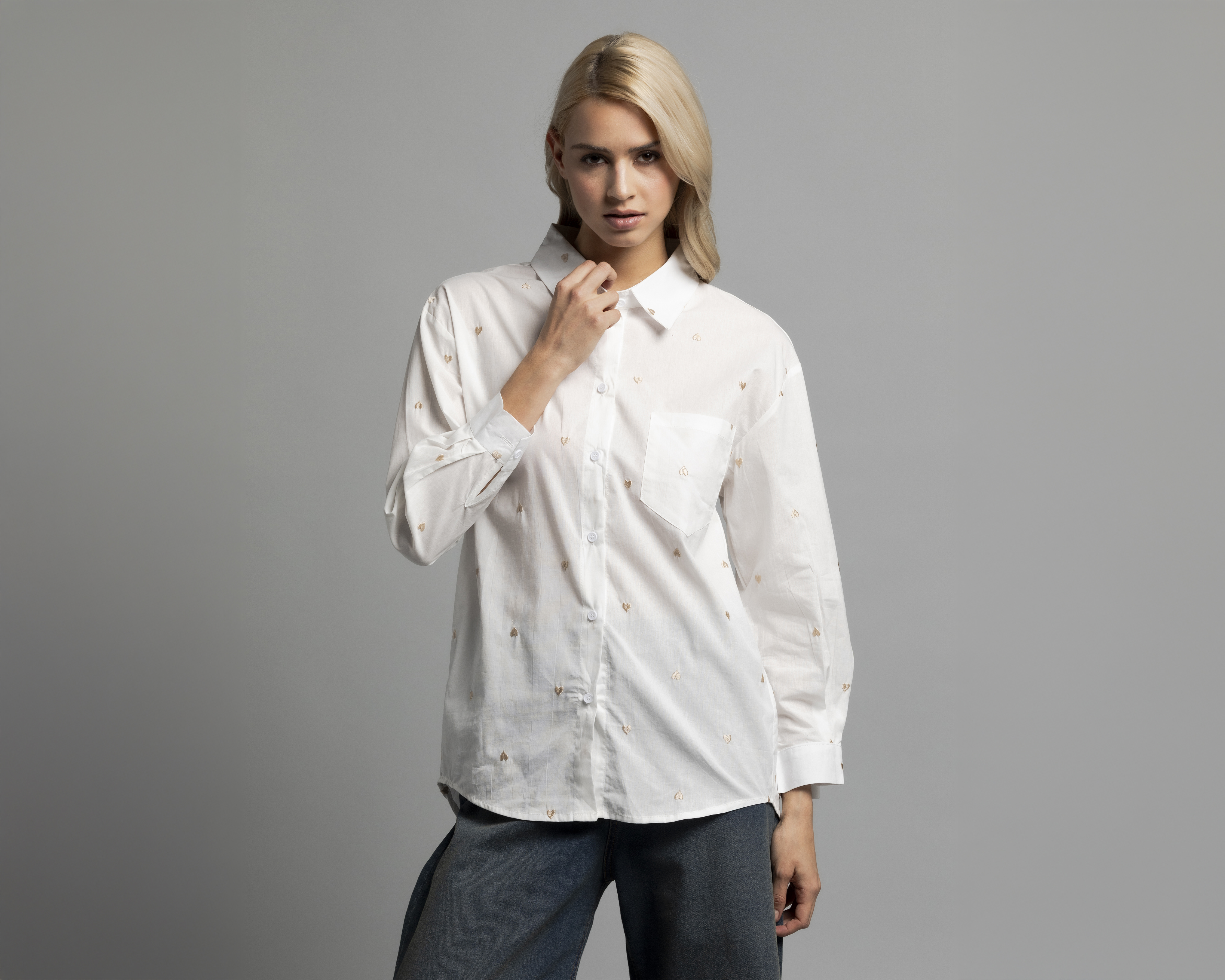 Foto 2 pulgar | Foto 1 | Camisa Manga Larga Strona Juvenil