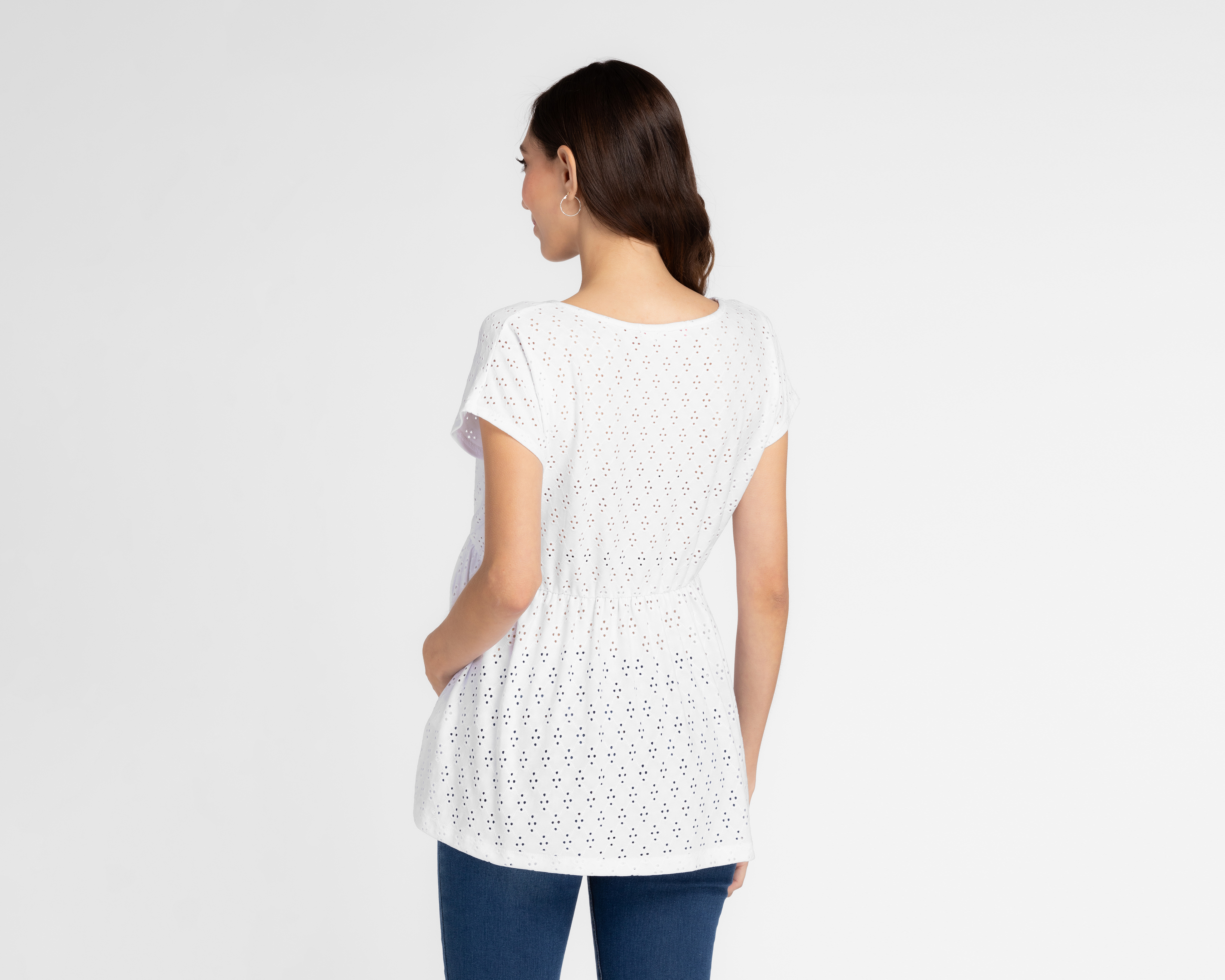 Foto 4 pulgar | Foto 3 | Playera de Maternidad Mamá Bella Manga Corta