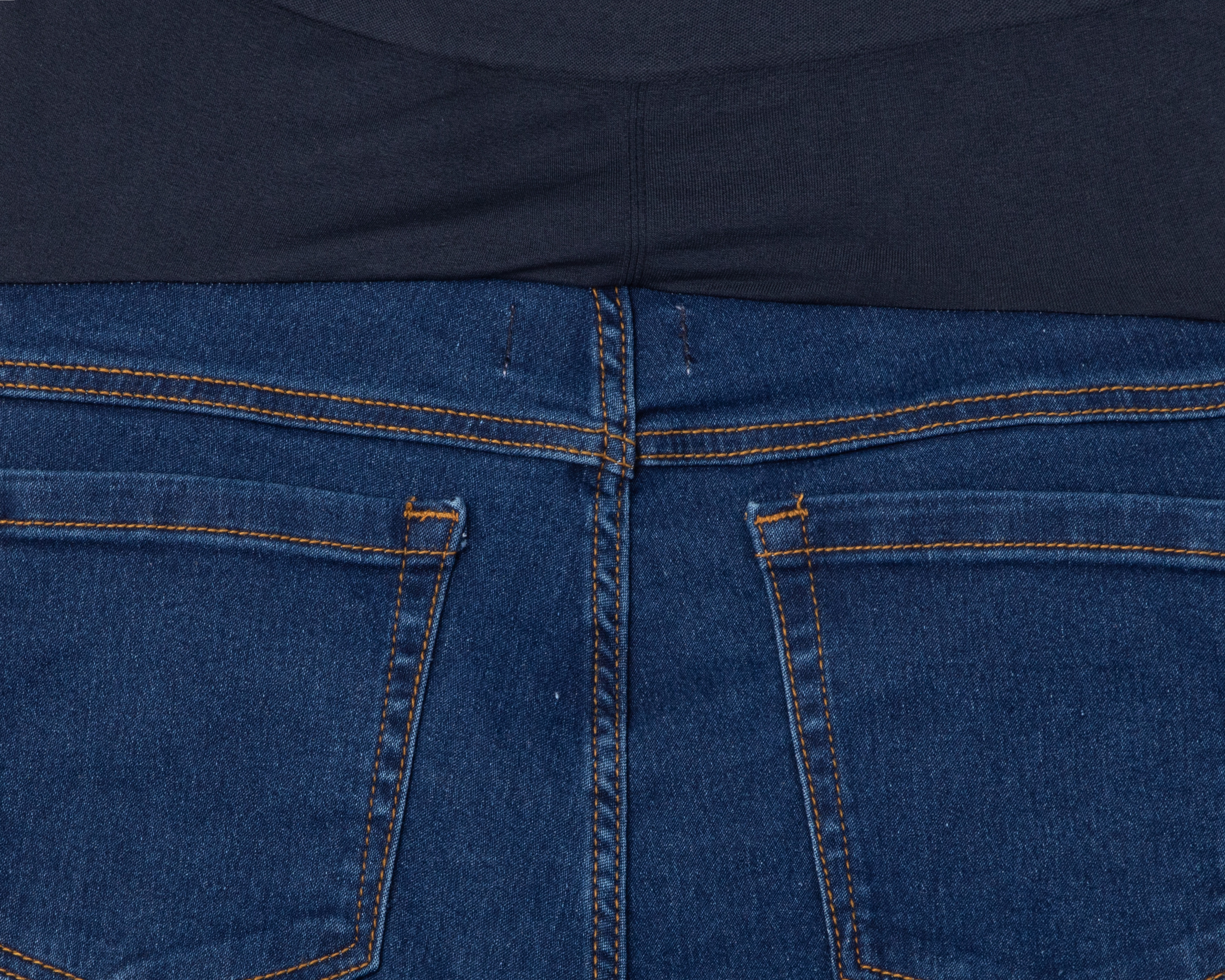 Foto 4 pulgar | Foto 3 | Pantalón de Maternidad Mamá Bella Azul