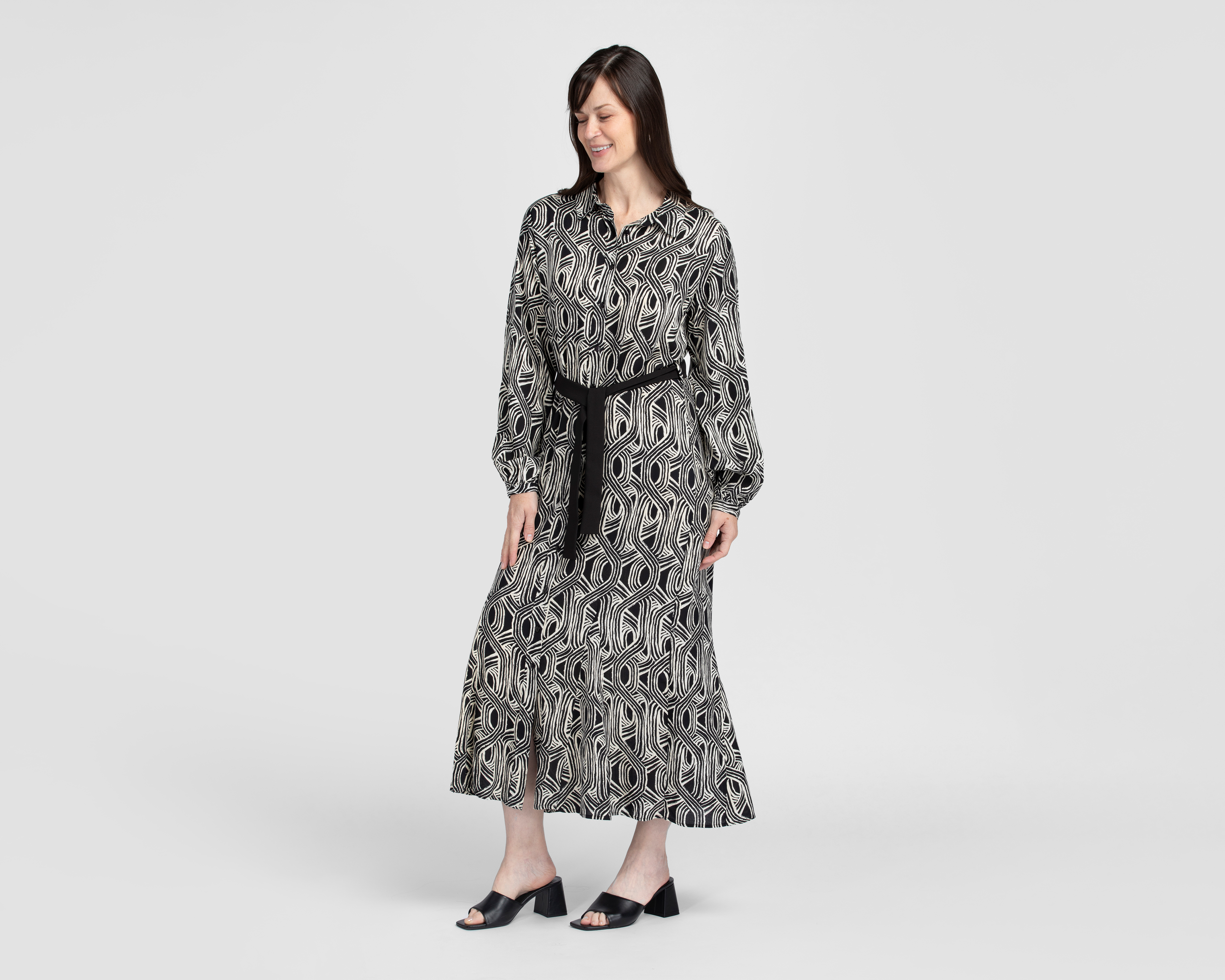 Foto 1 | Foto 1 | Vestido Formal Sahara Manga Larga con Botones