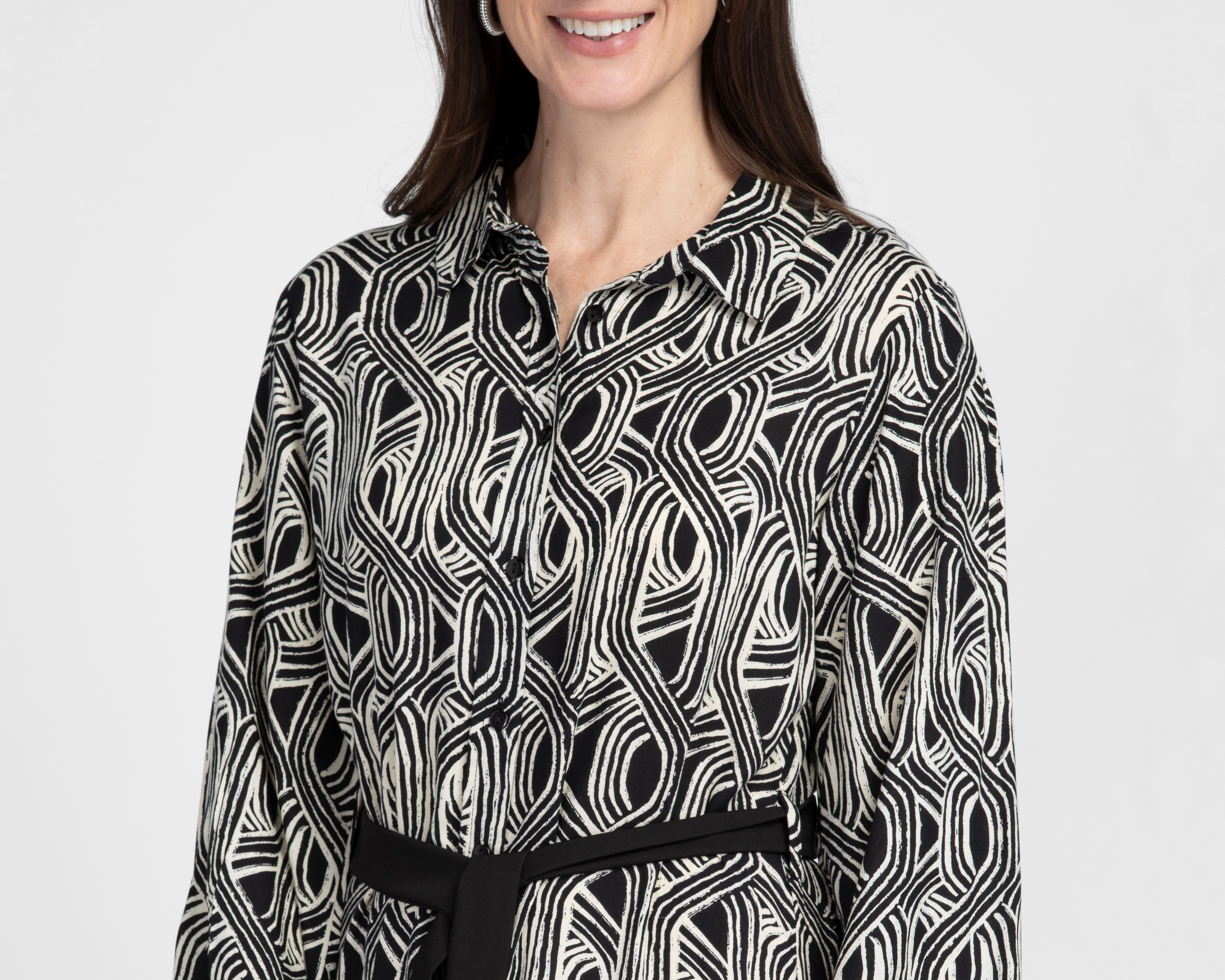 Foto 5 pulgar | Foto 4 | Vestido Formal Sahara Manga Larga con Botones