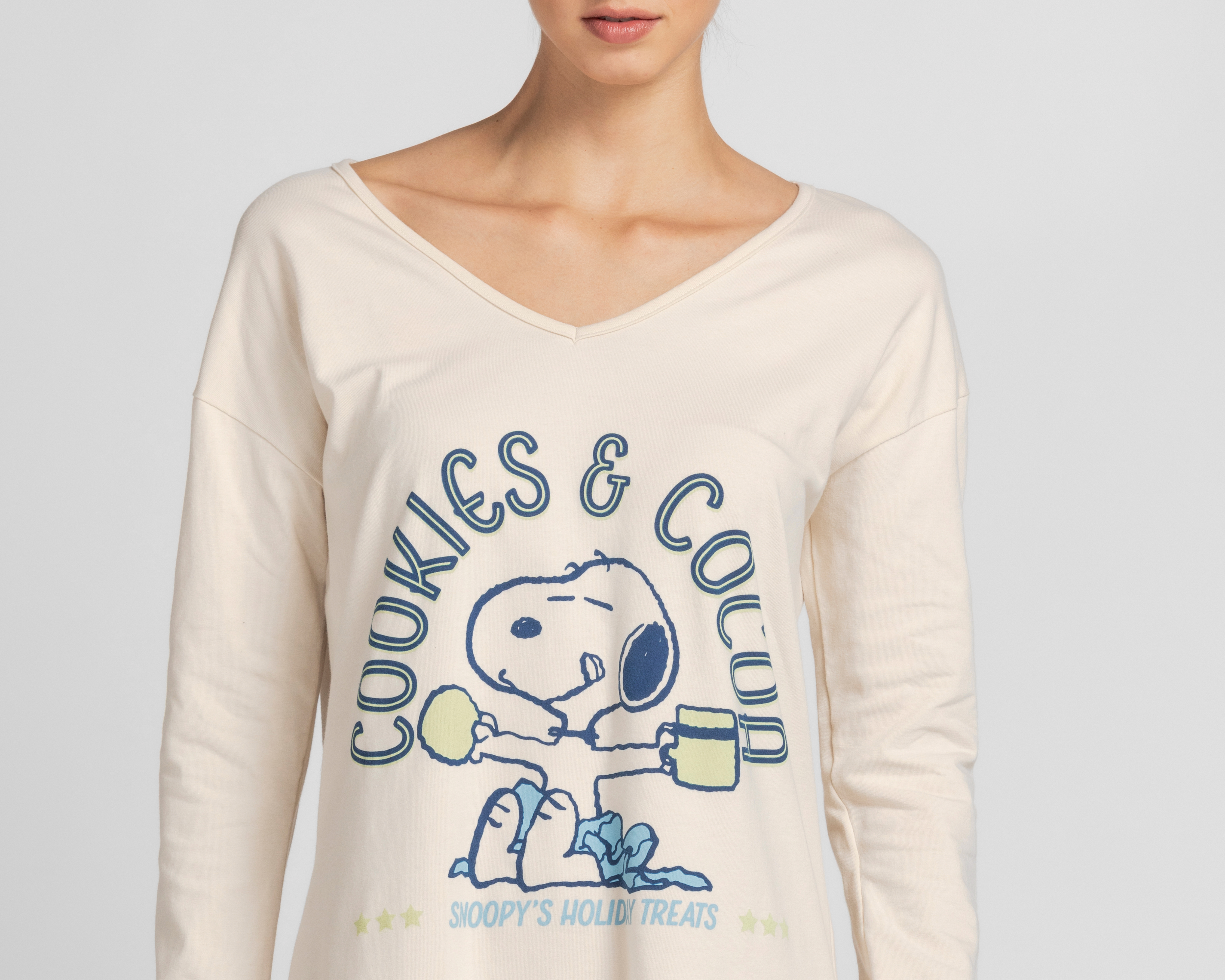 Foto 5 pulgar | Foto 4 | Camisón Peanuts para Mujer