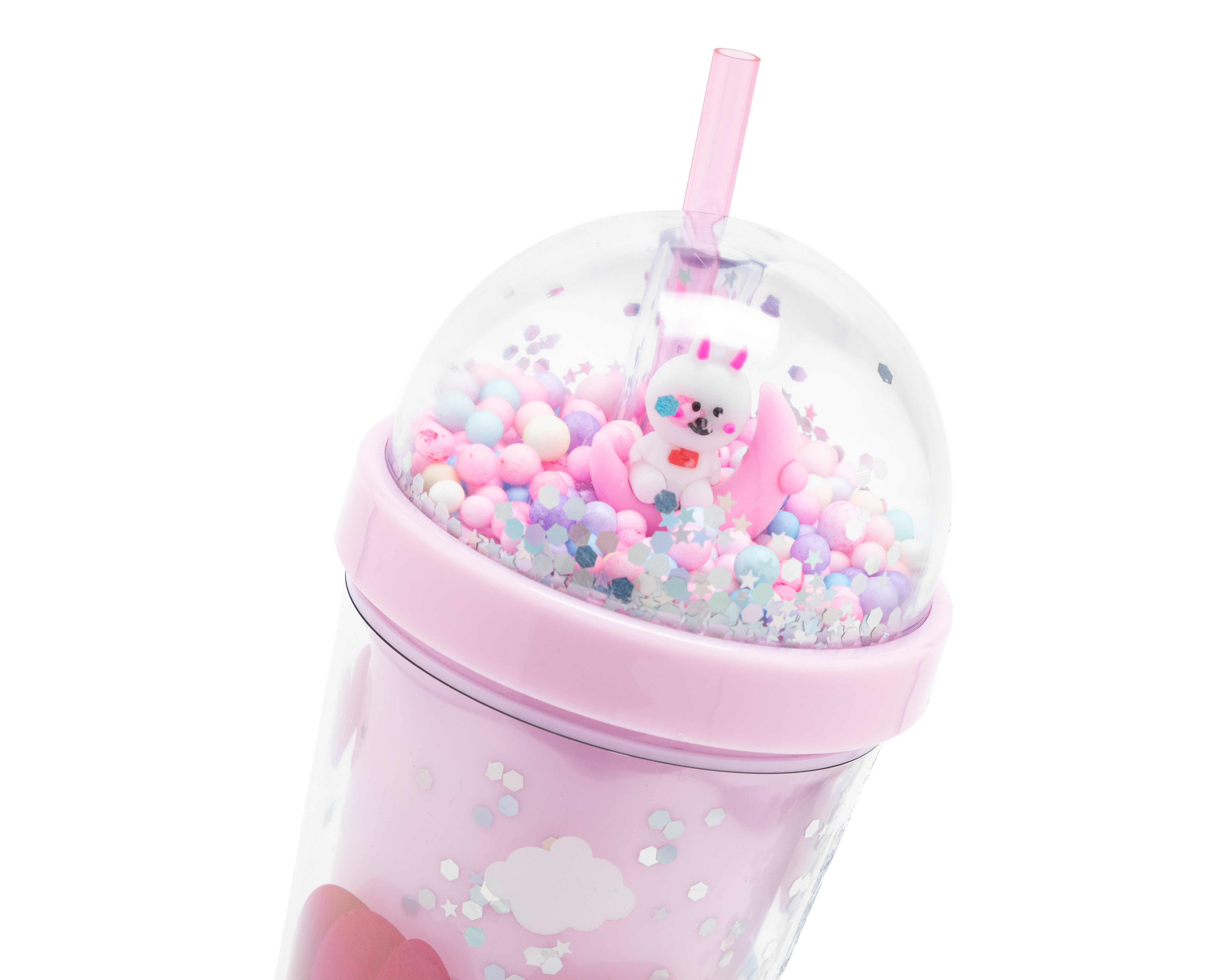 Foto 3 pulgar | Foto 2 | Vaso con Popote de Plástico 18 Forever 450 ml