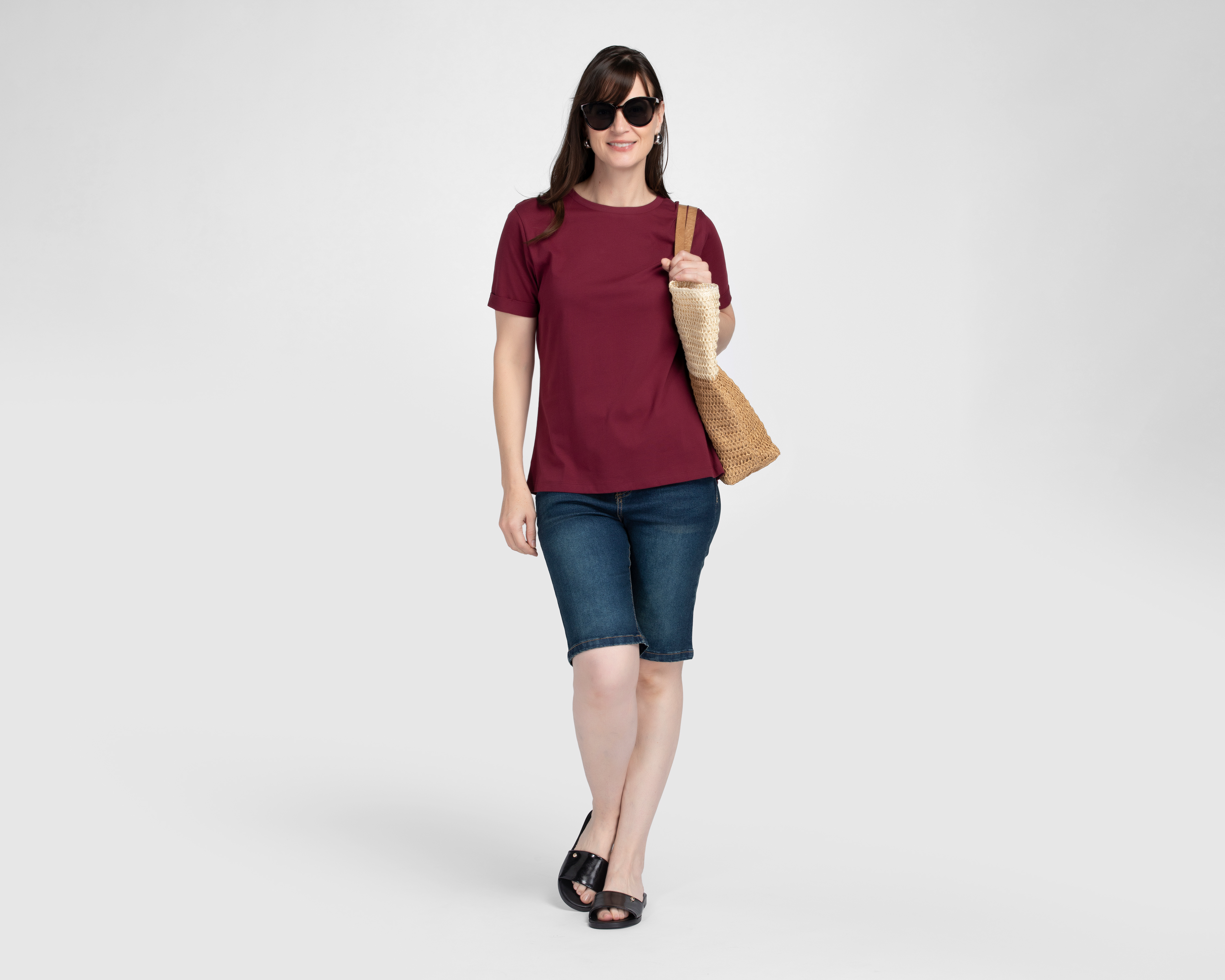 Foto 3 pulgar | Foto 2 | Playera Manga Corta Sahara para Mujer