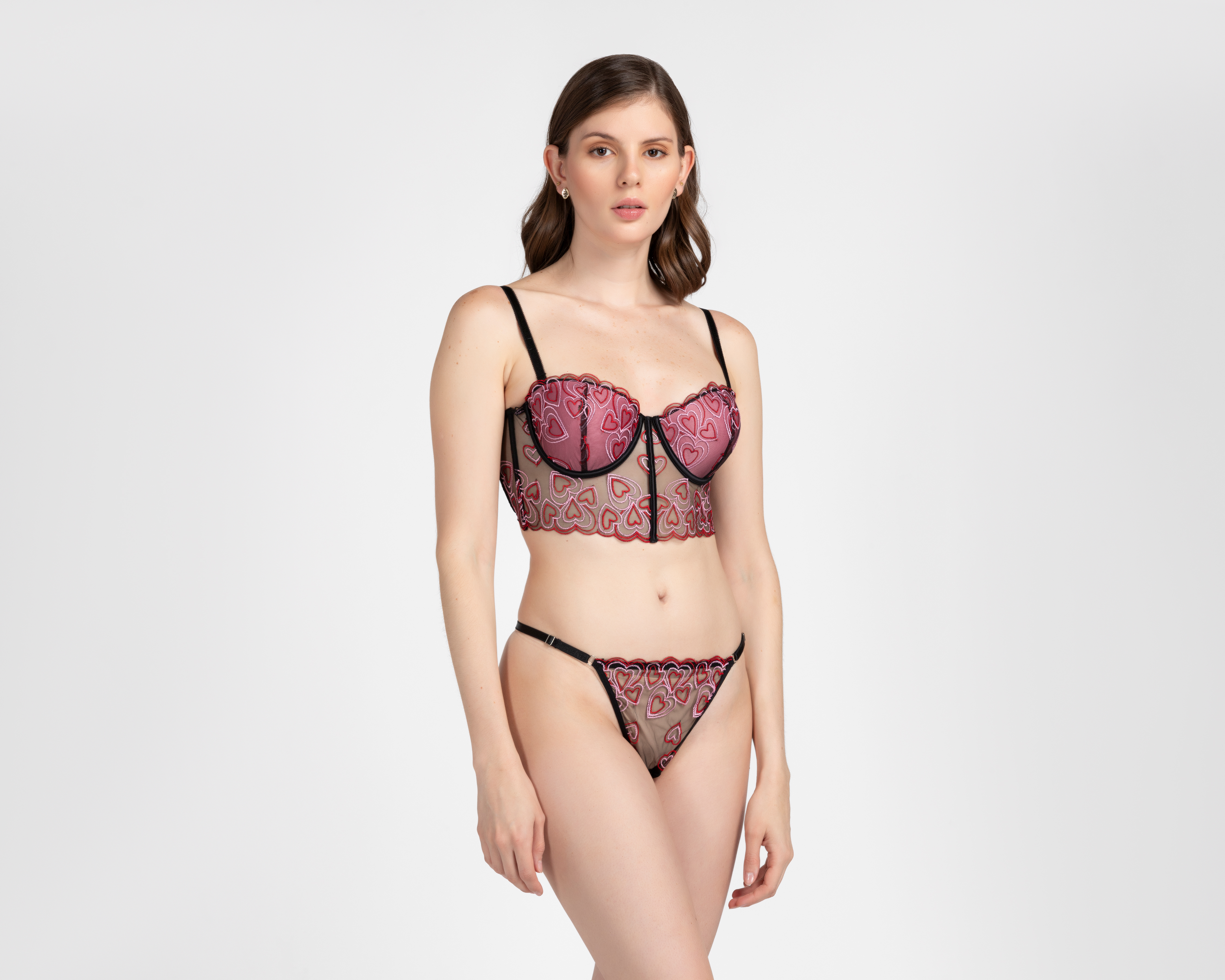 Coordinado de Encaje Media Copa Lovest