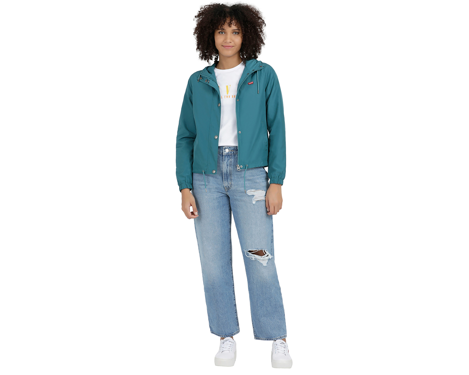 Foto 4 | Foto 4 | Chamarra Levi's Impermeable Verde