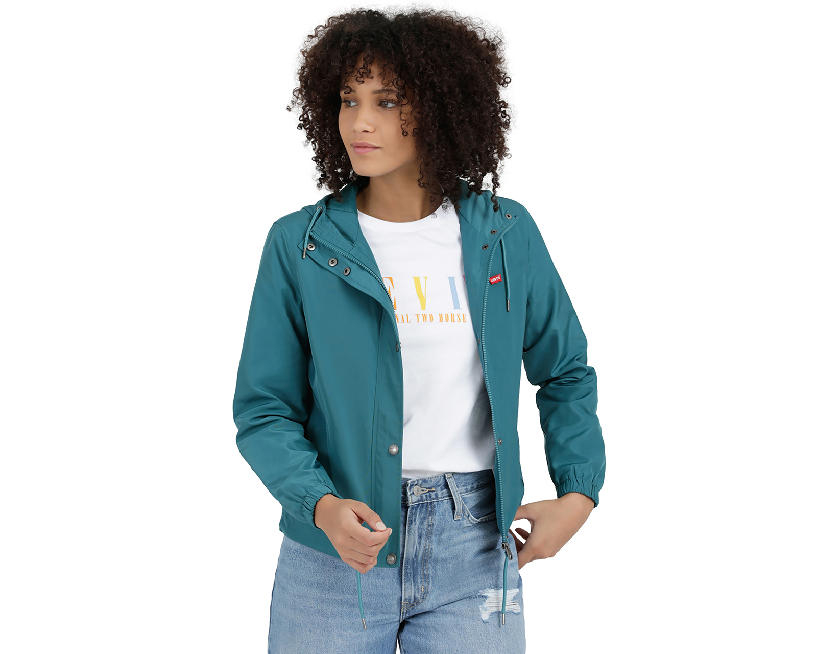 Foto 5 | Foto 5 | Chamarra Levi's Impermeable Verde