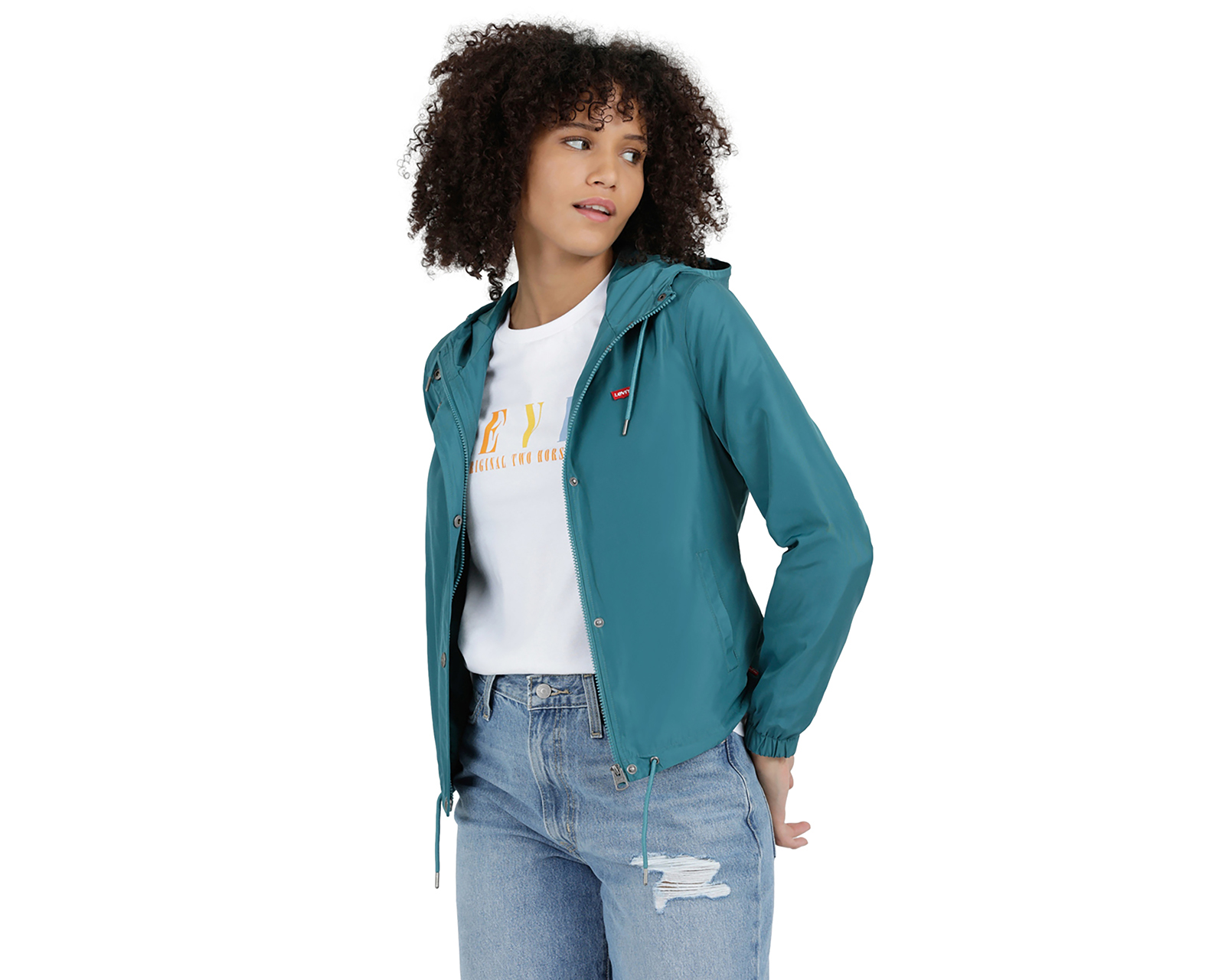 Foto 6 | Foto 6 | Chamarra Levi's Impermeable Verde