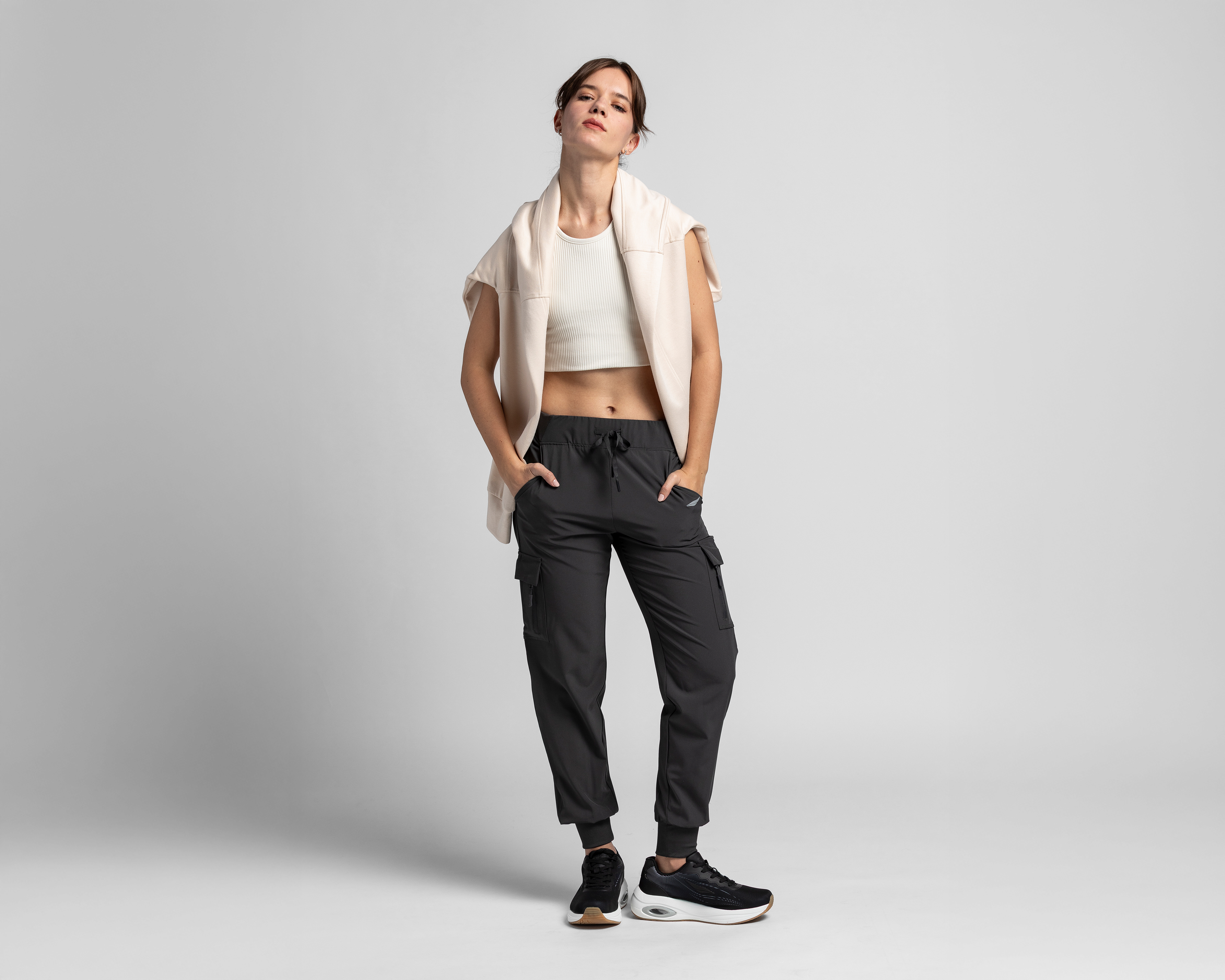 Foto 2 | Foto 2 | Jogger Sportline Gris para Mujer