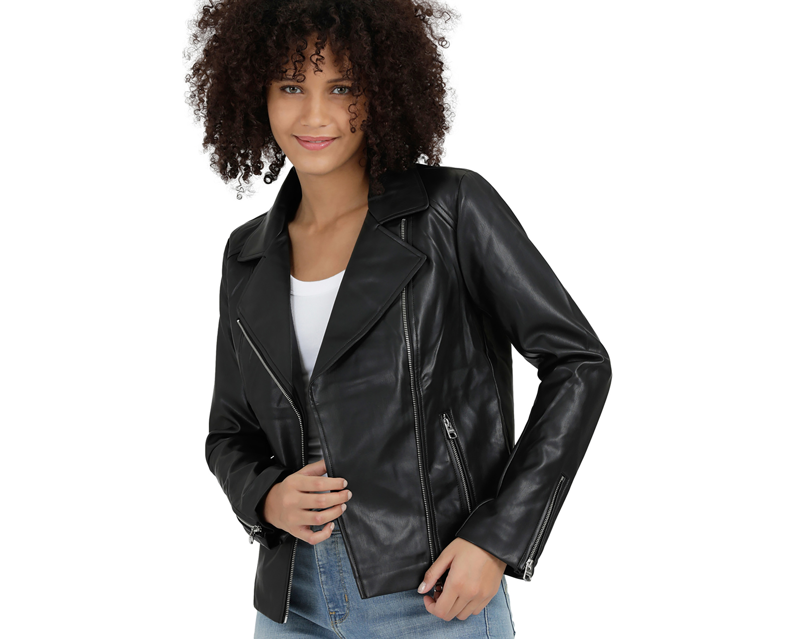 Foto 7 pulgar | Foto 6 | Chamarra Levi´s Negra de Vinipiel