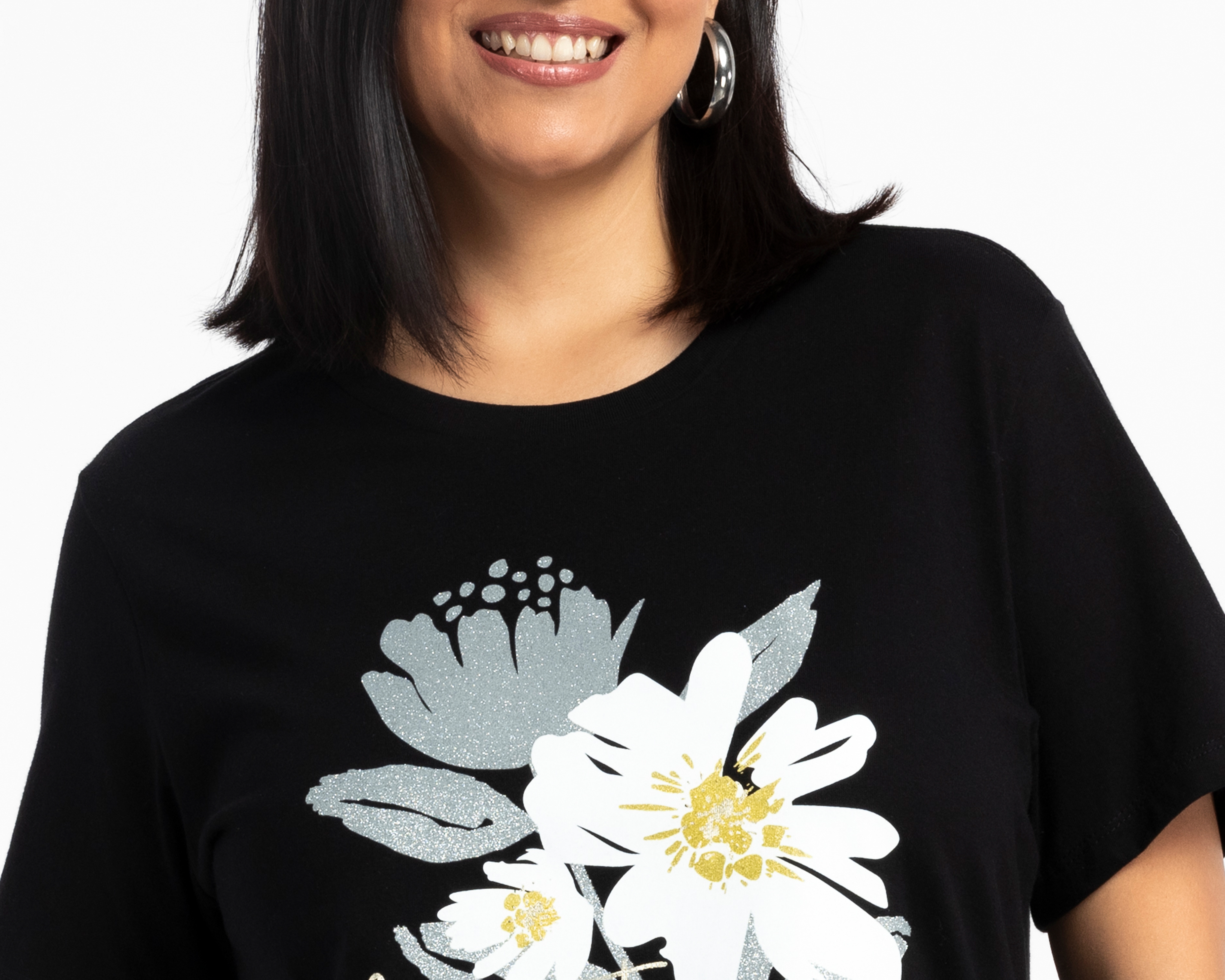 Foto 5 pulgar | Foto 4 | Playera Negra Sahara para Mujer