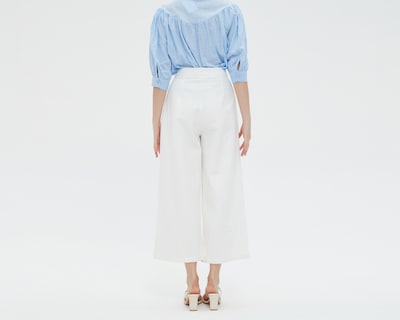 Foto 3 | Foto 3 | Pantalón Ancho Sahara Blanco