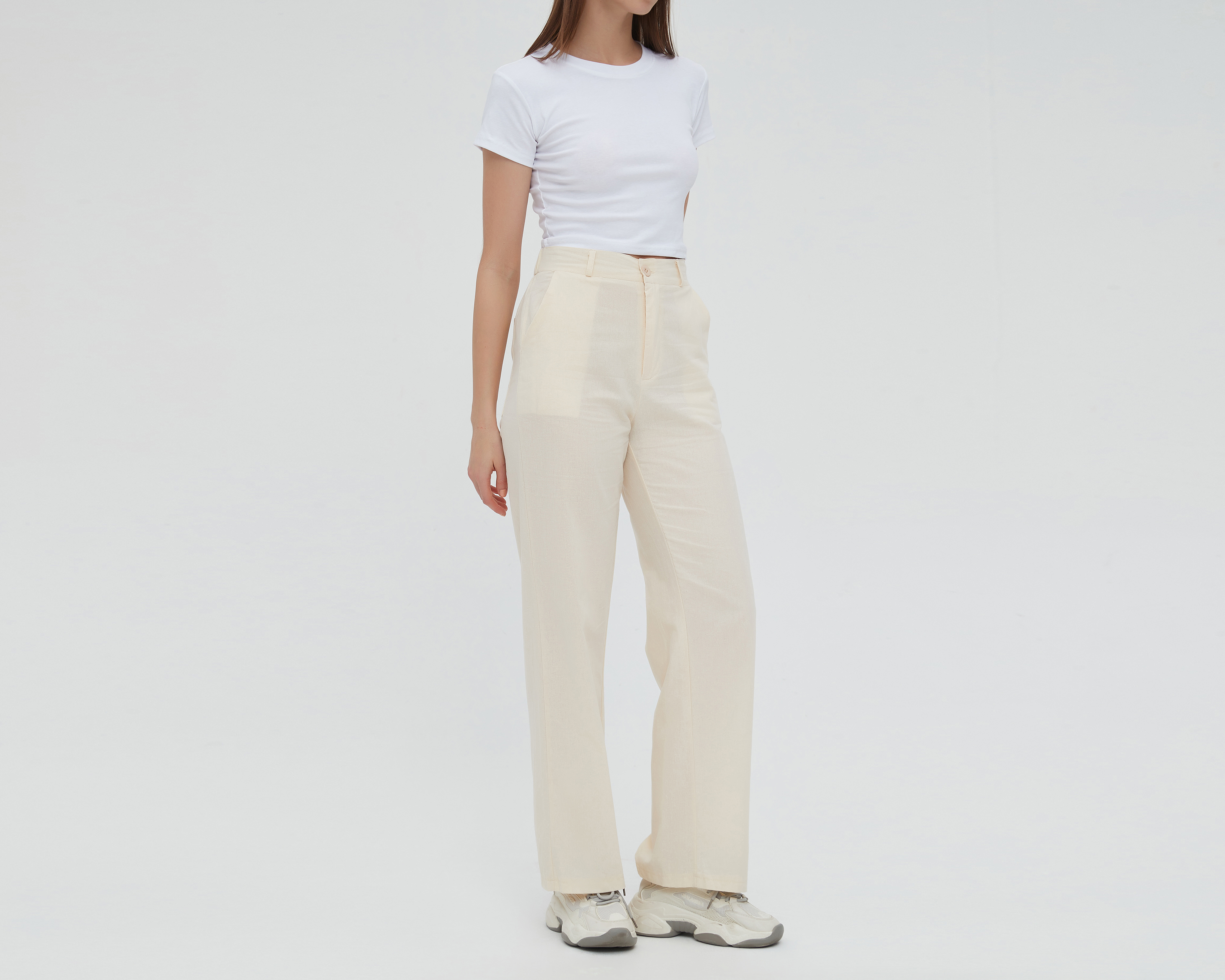 Pantalón Sahara de Lino Beige