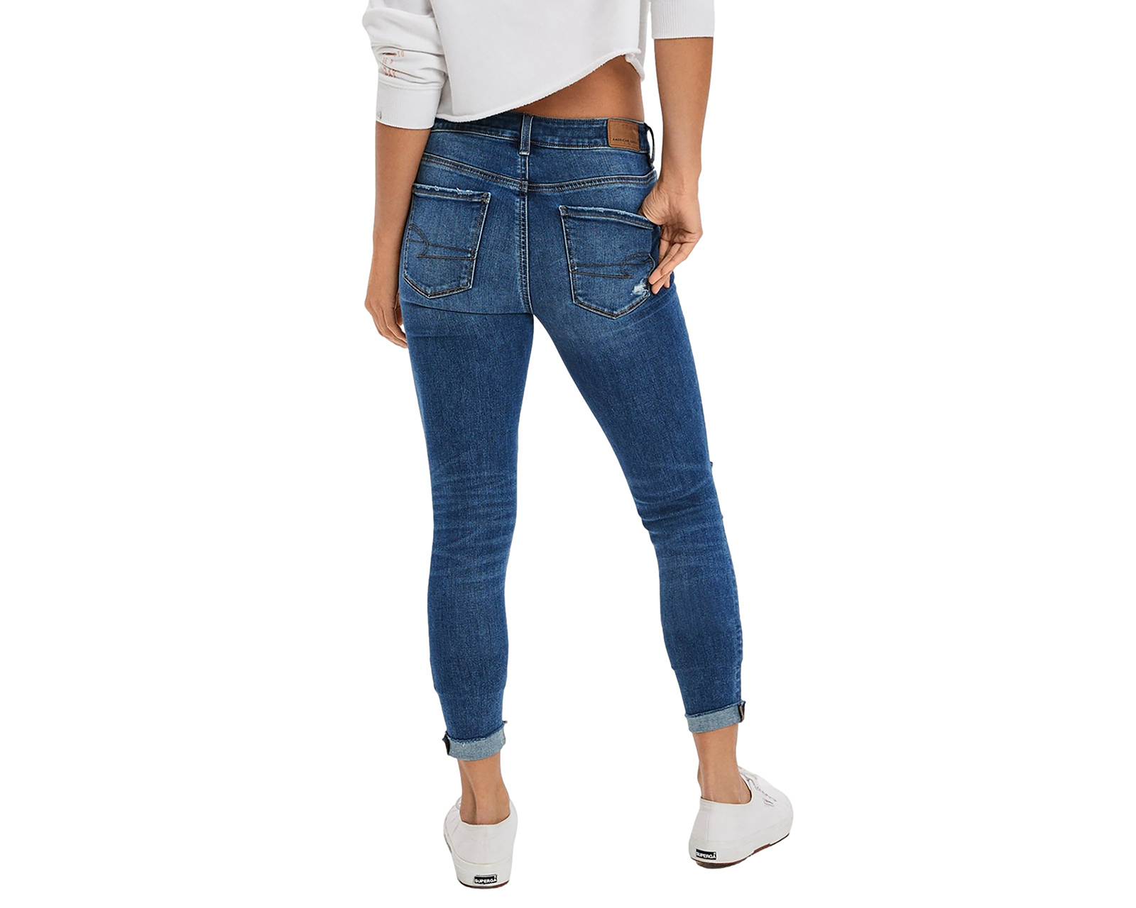 Foto 3 pulgar | Foto 2 | Jeans Skinny American Eagle High Rise Jegging Crop para Mujer