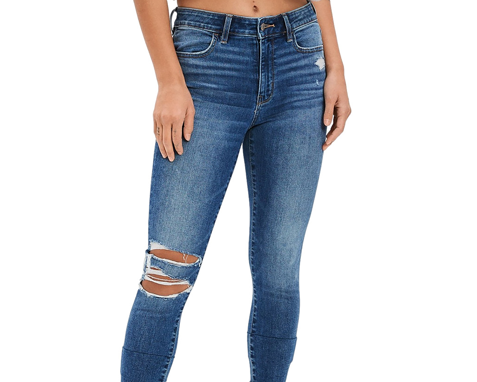 Foto 4 pulgar | Foto 3 | Jeans Skinny American Eagle High Rise Jegging Crop para Mujer