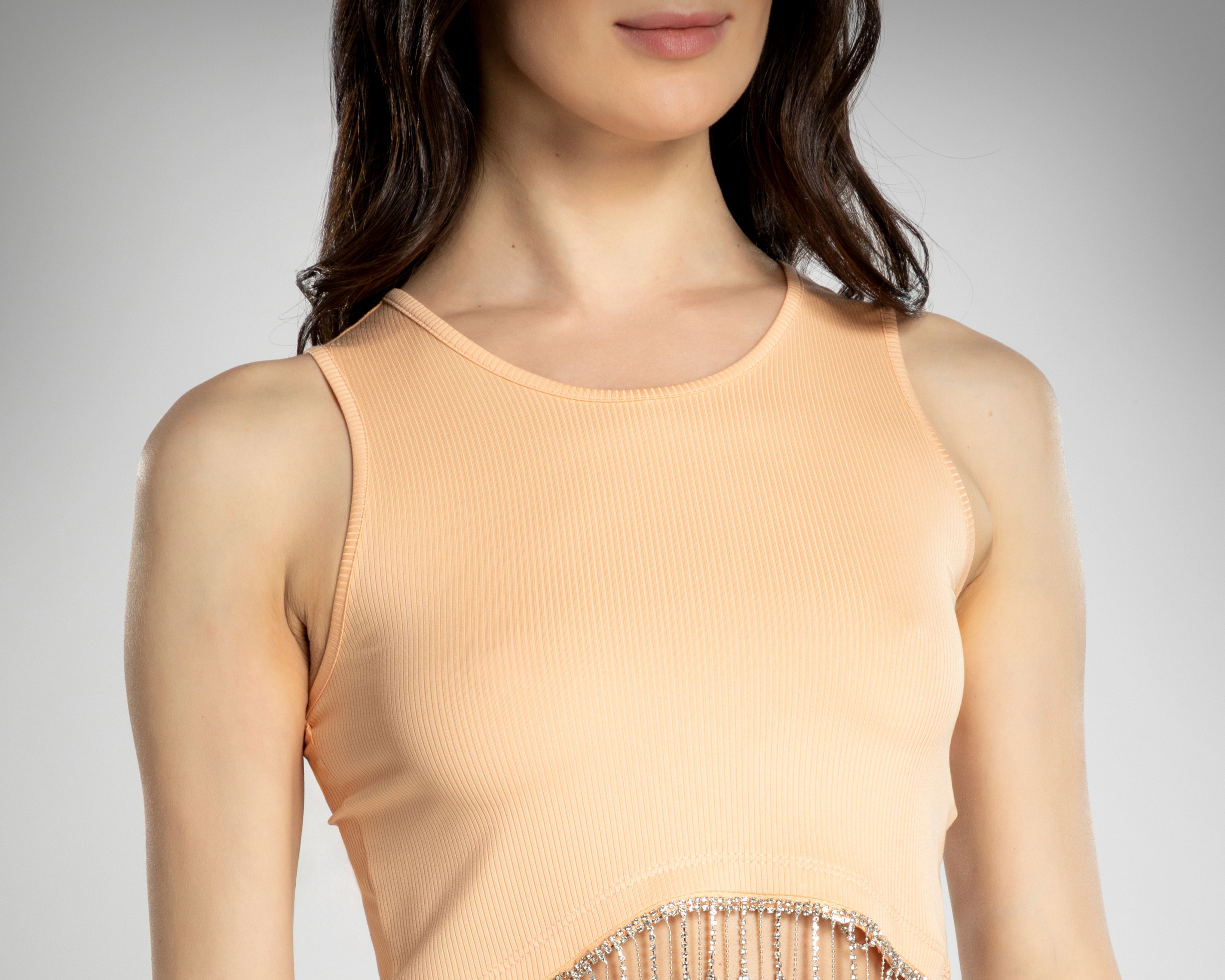 Foto 5 pulgar | Foto 4 | Playera Thinner Anaranjado sin Mangas