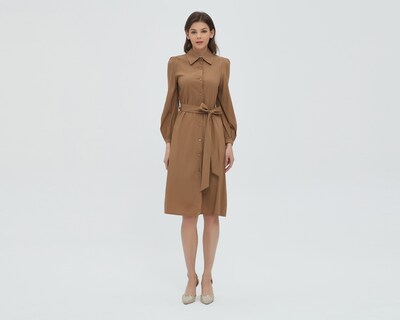 Foto 3 | Foto 3 | Vestido Sahara Casual de Cuello Americano con Botones