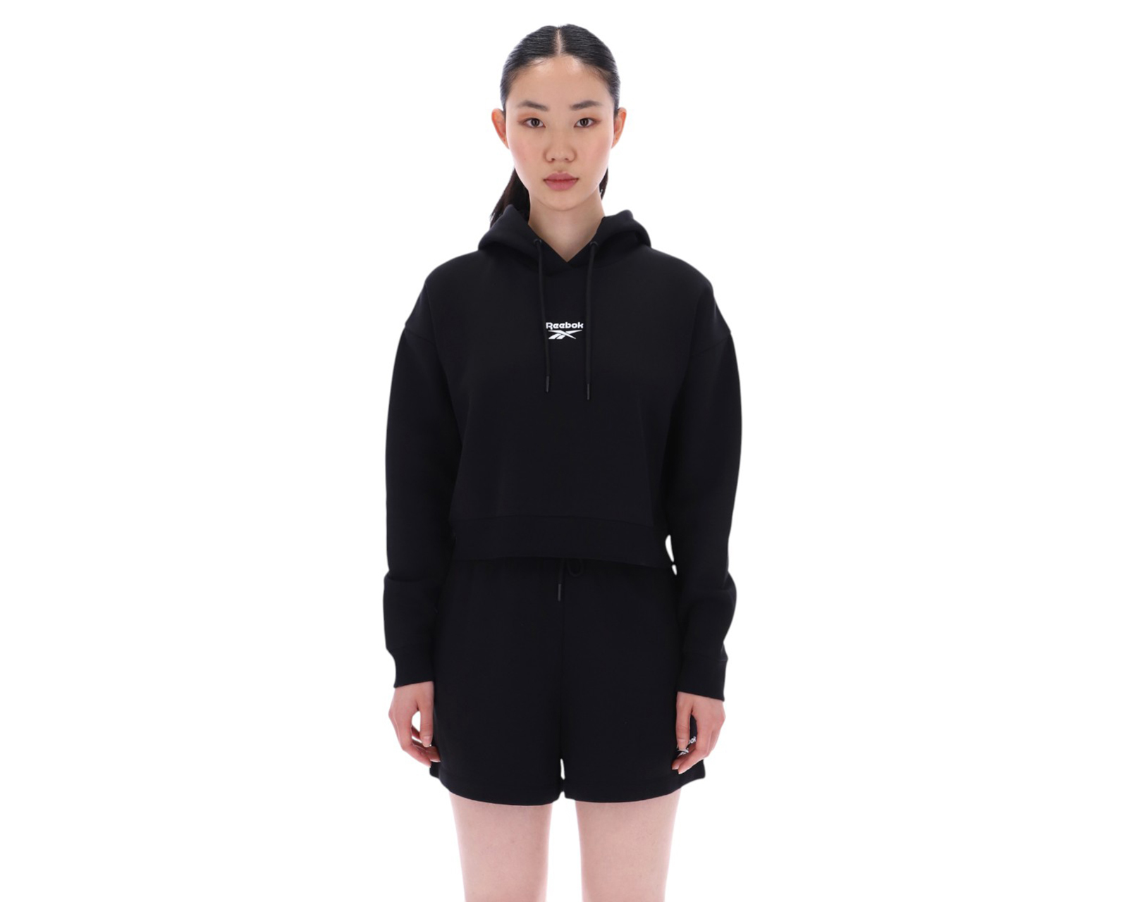 Conjunto Deportivo de Sudadera y Short Reebok para Mujer