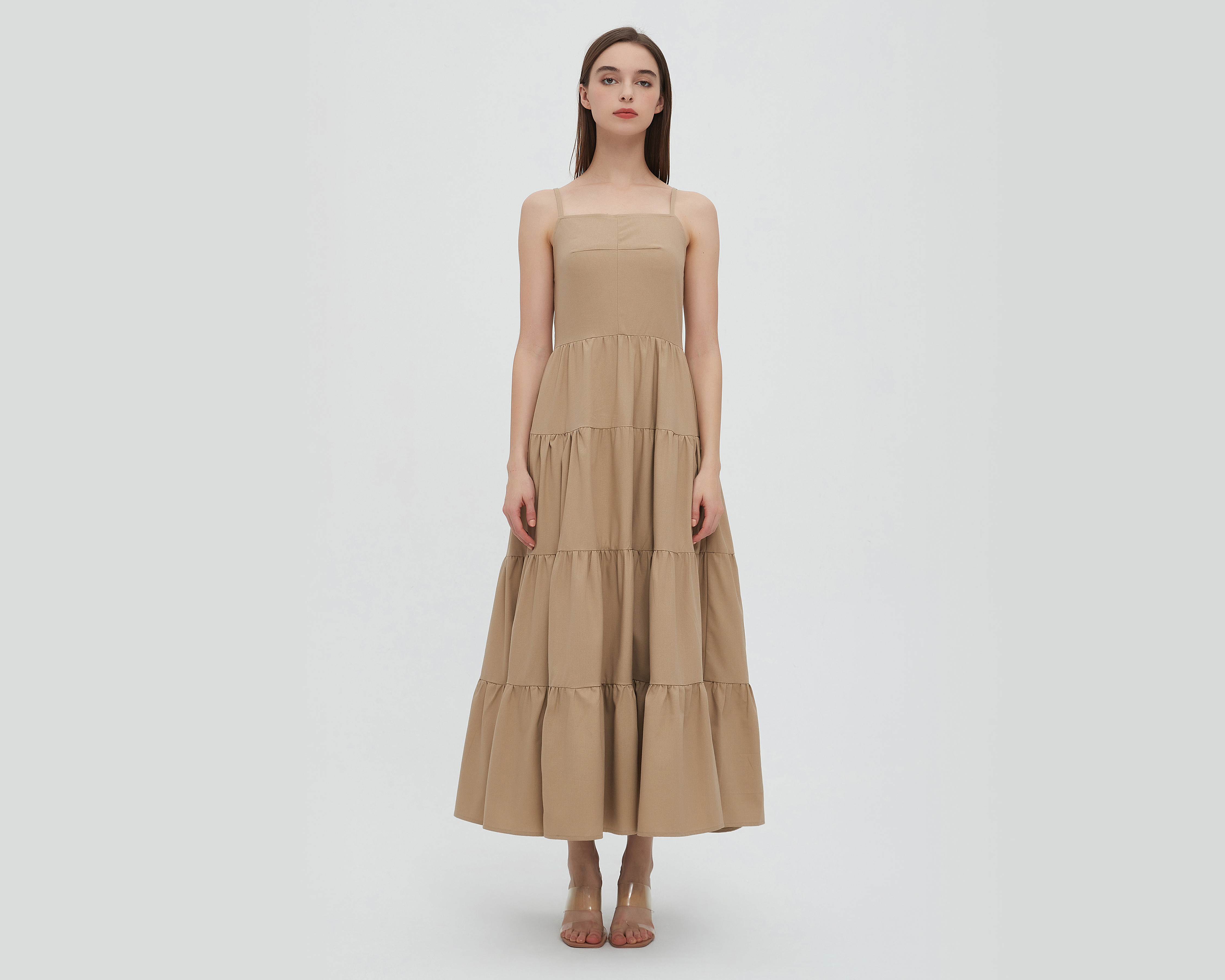 Vestido Sahara Casual Largo de Tirantes