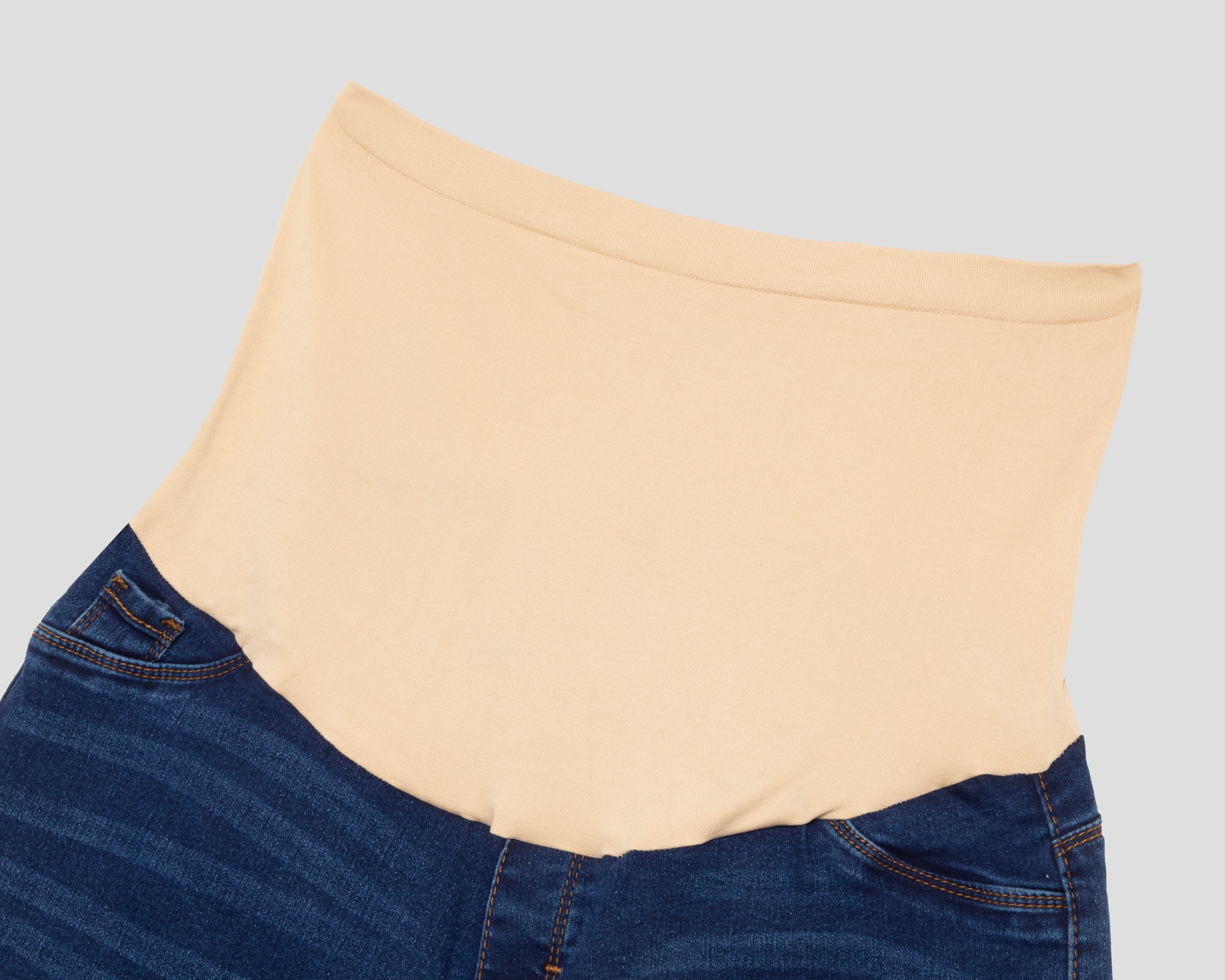 Foto 4 pulgar | Foto 3 | Pantalón de Maternidad Azul Mamá Bella