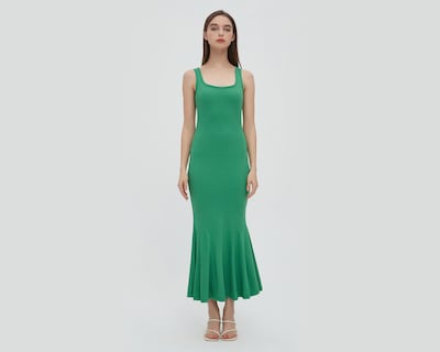Foto 2 | Foto 2 | Vestido Sahara Casual Verde Largo sin Manga