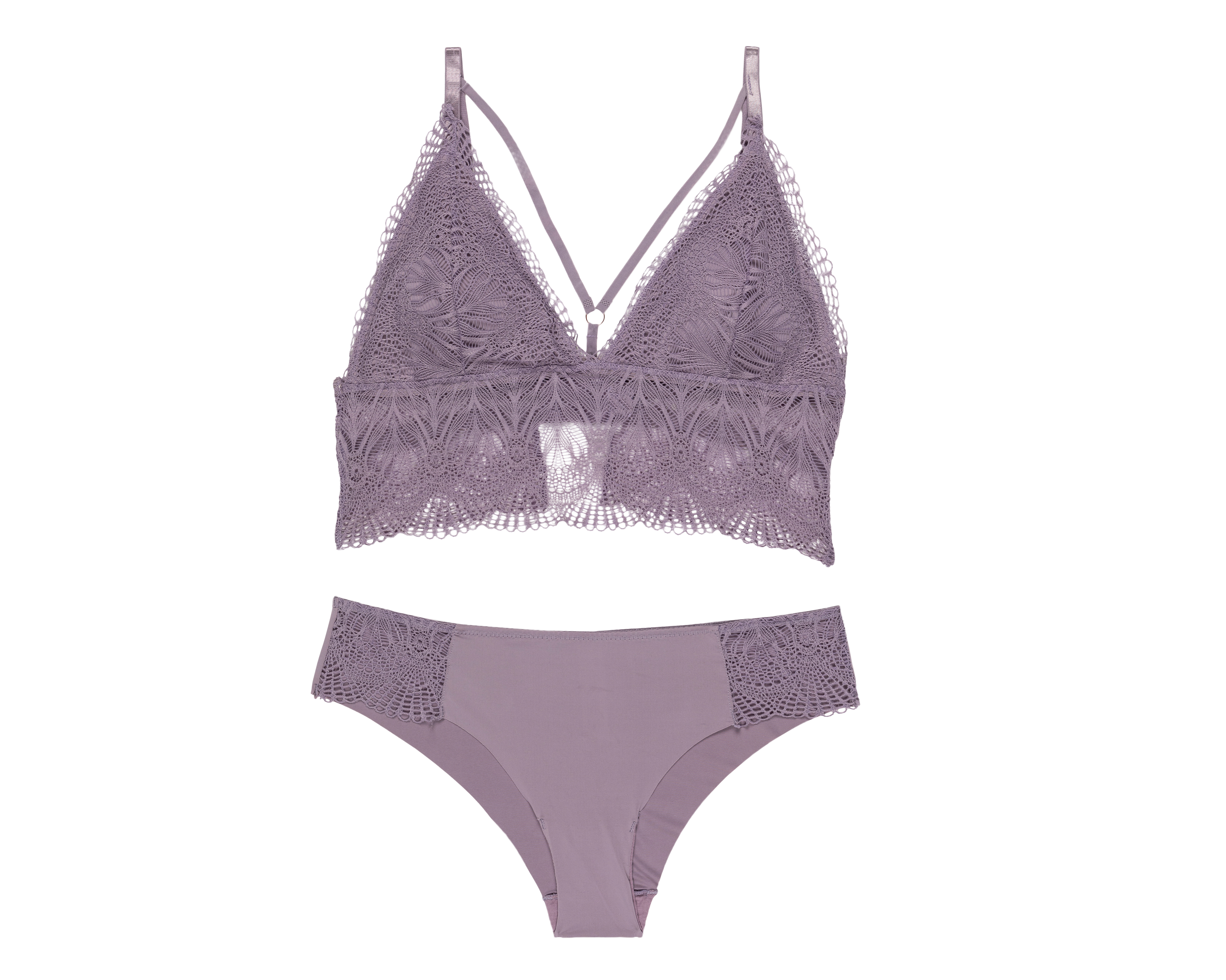 Coordinado de Encaje Carnival Copa Completa para Mujer 2 Pack