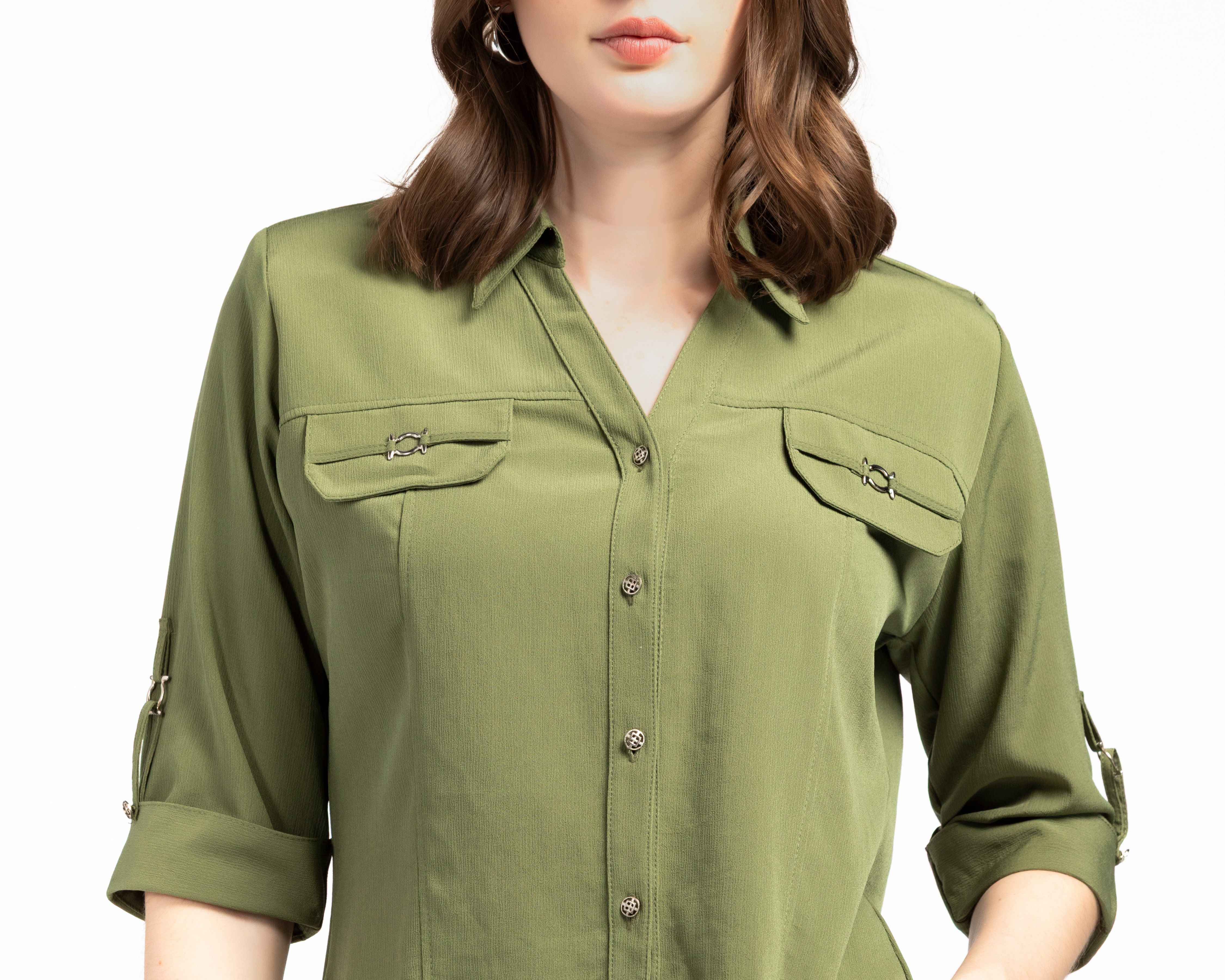 Foto 4 | Foto 4 | Blusa Verde Paloma para Mujer