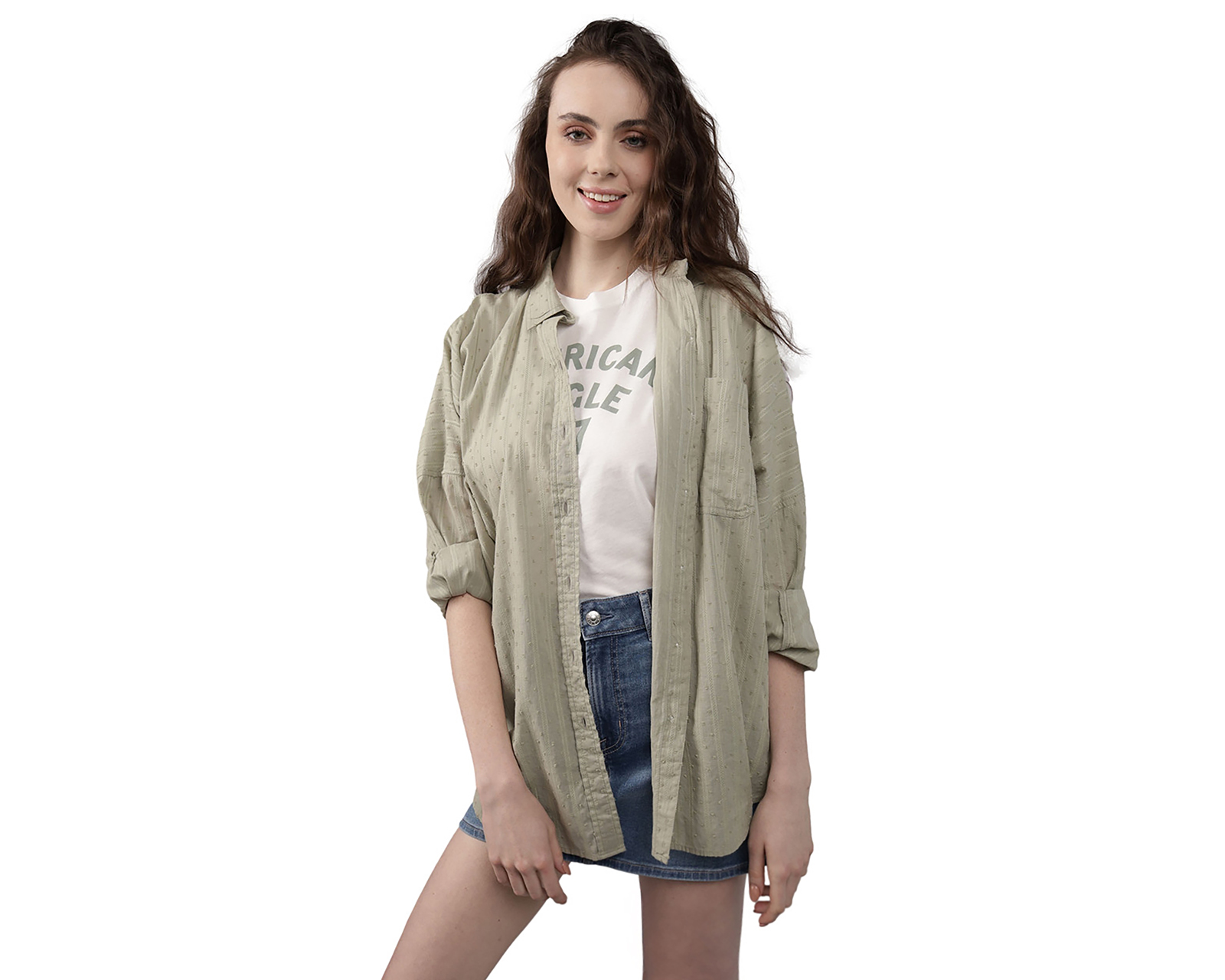 Foto 1 | Foto 1 | Blusa Manga Larga American Eagle para Mujer