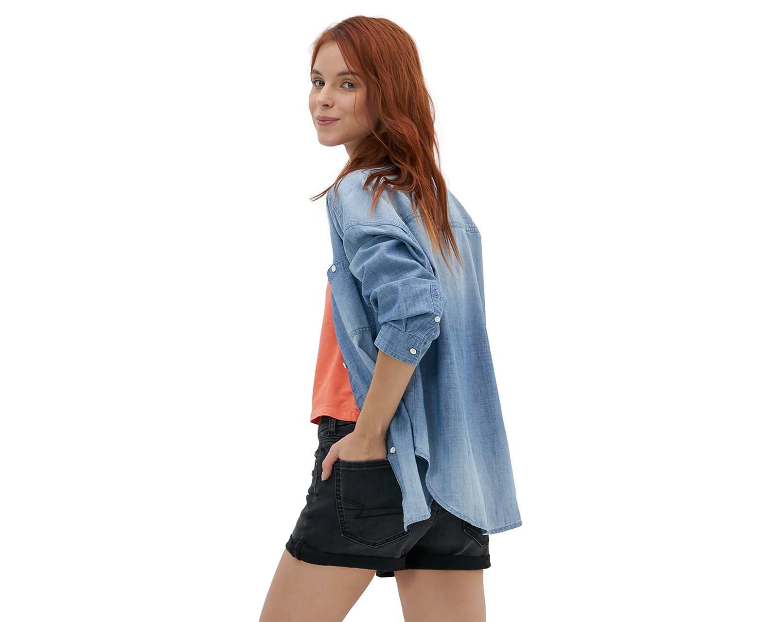 Foto 2 | Foto 2 | Blusa Manga Larga American Eagle para Mujer