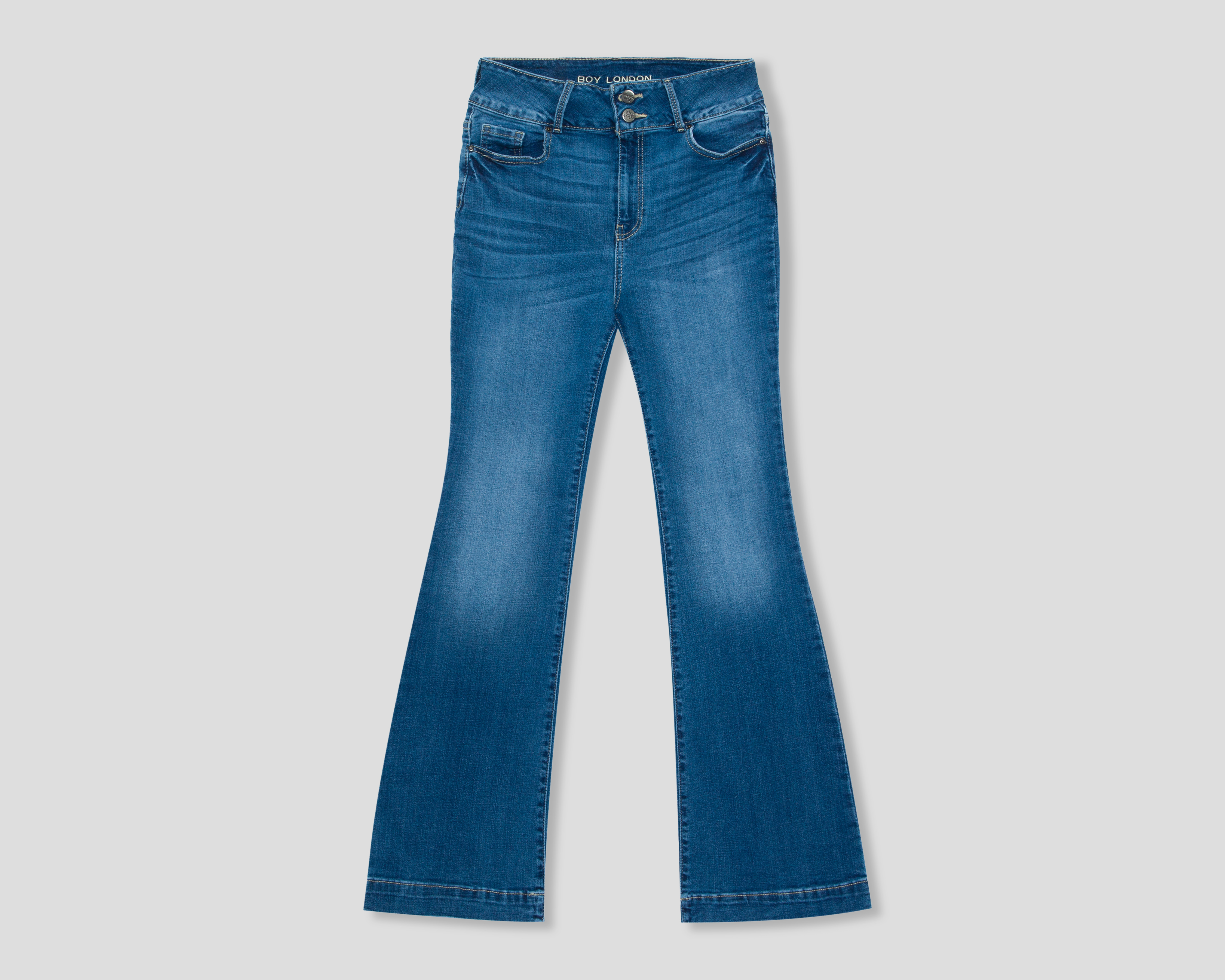 Foto 2 pulgar | Foto 1 | Jeans Flare Boy London para Mujer