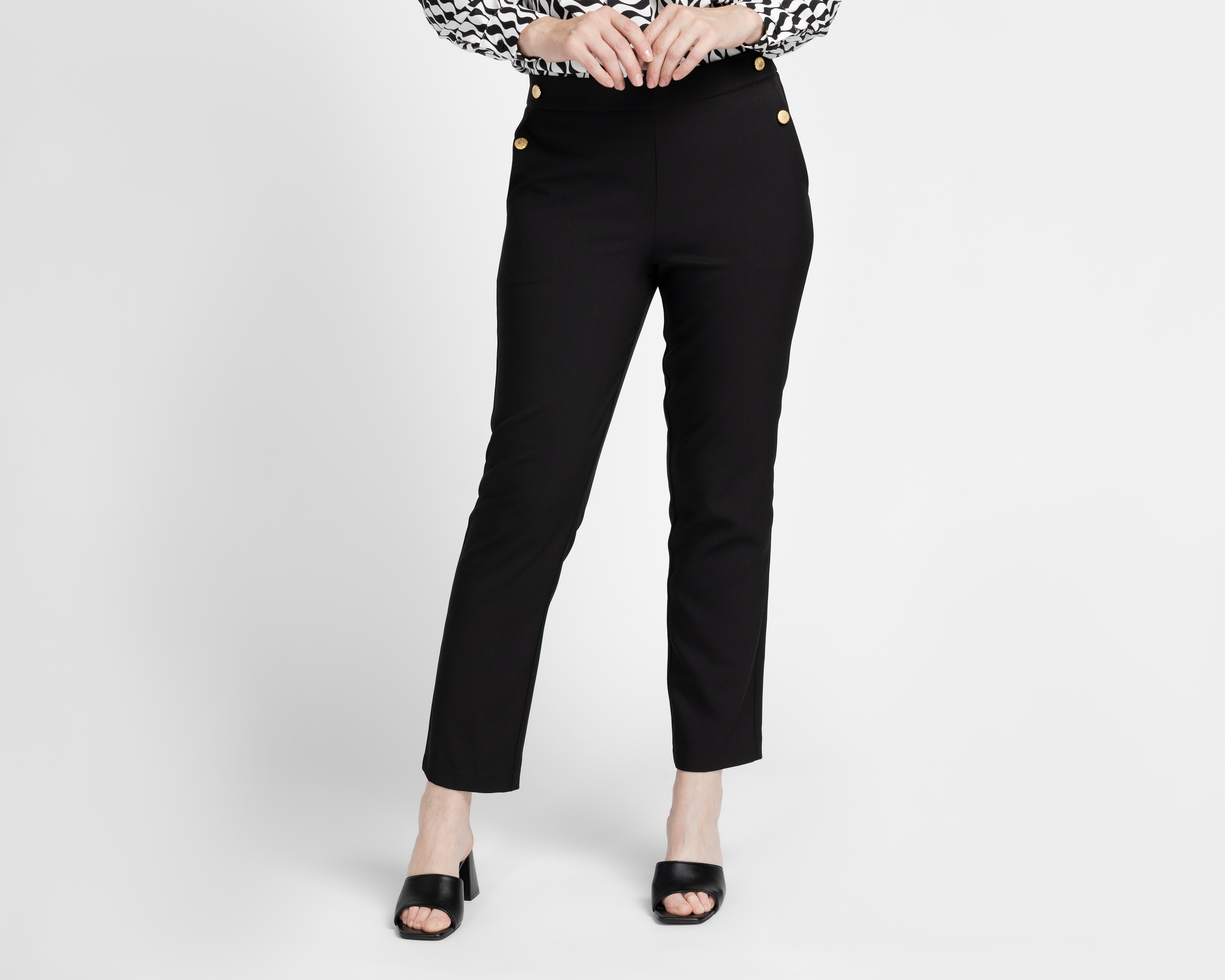 Foto 2 pulgar | Foto 1 | Pantalón de Vestir Sahara Negro para Mujer