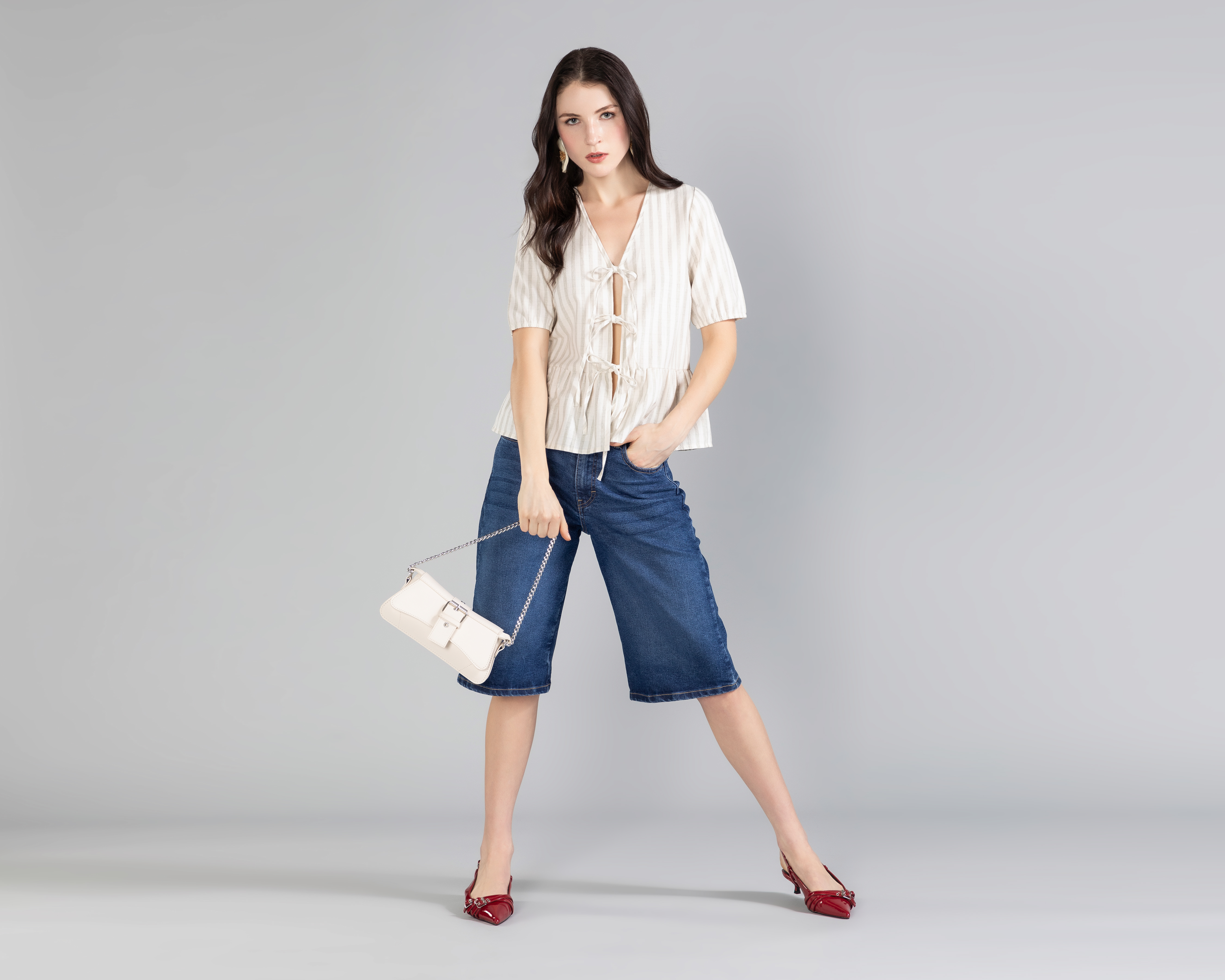 Foto 2 pulgar | Foto 1 | Blusa Strona a Rayas Juvenil