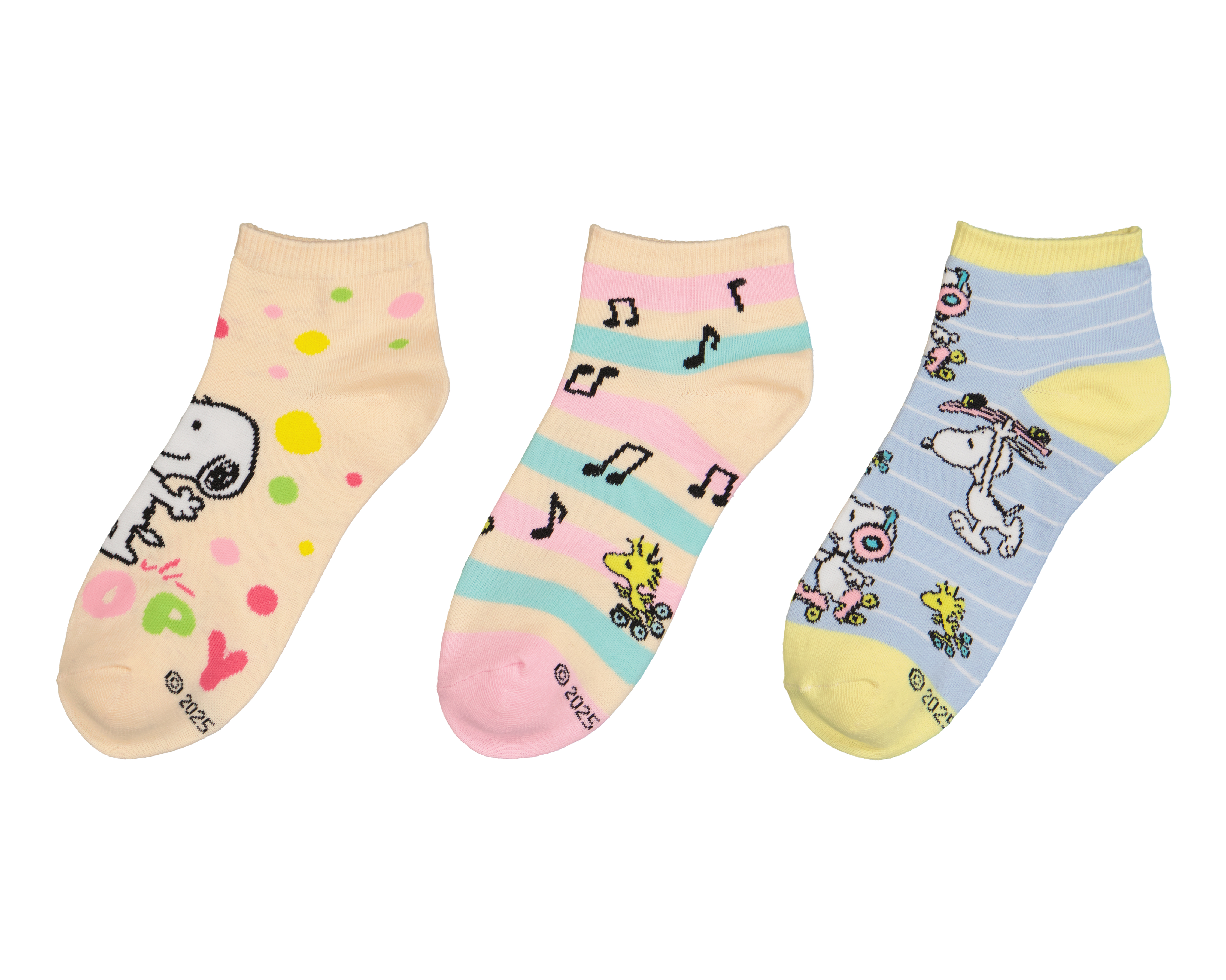Calcetas Peanuts para Mujer 3 Pares