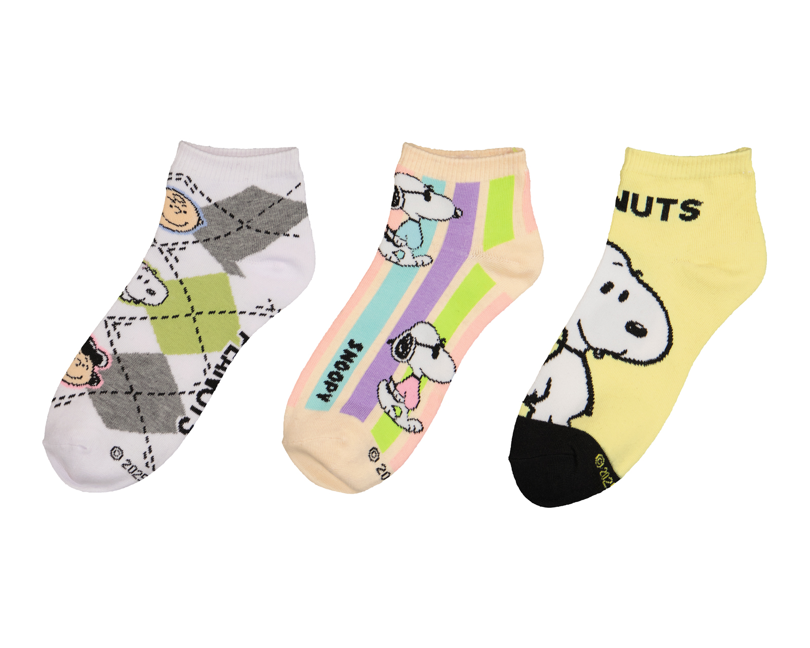 Calcetas Peanuts para Mujer 3 Pares