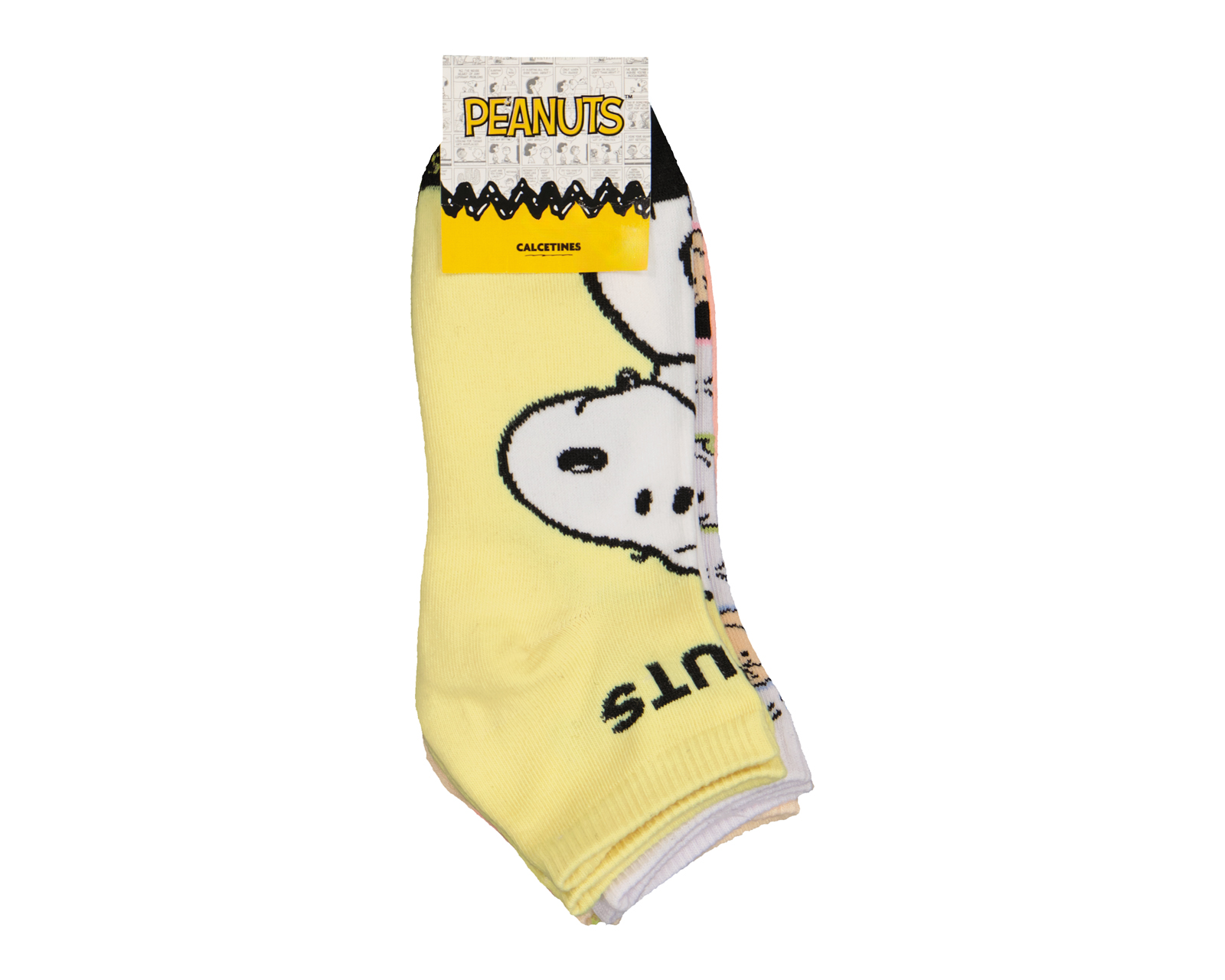 Foto 4 pulgar | Foto 3 | Calcetas Peanuts para Mujer 3 Pares